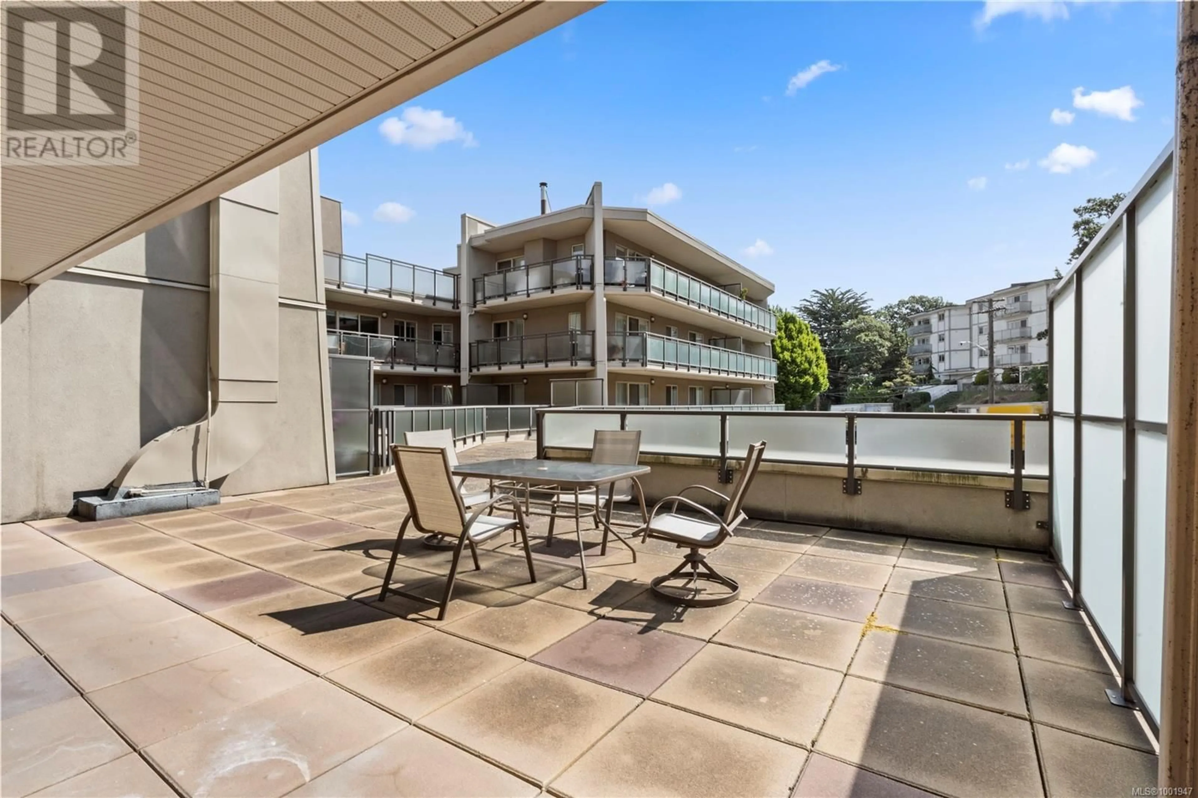 Patio, water/lake/river/ocean view for 213 - 1545 PANDORA AVENUE, Victoria British Columbia V8R6R1