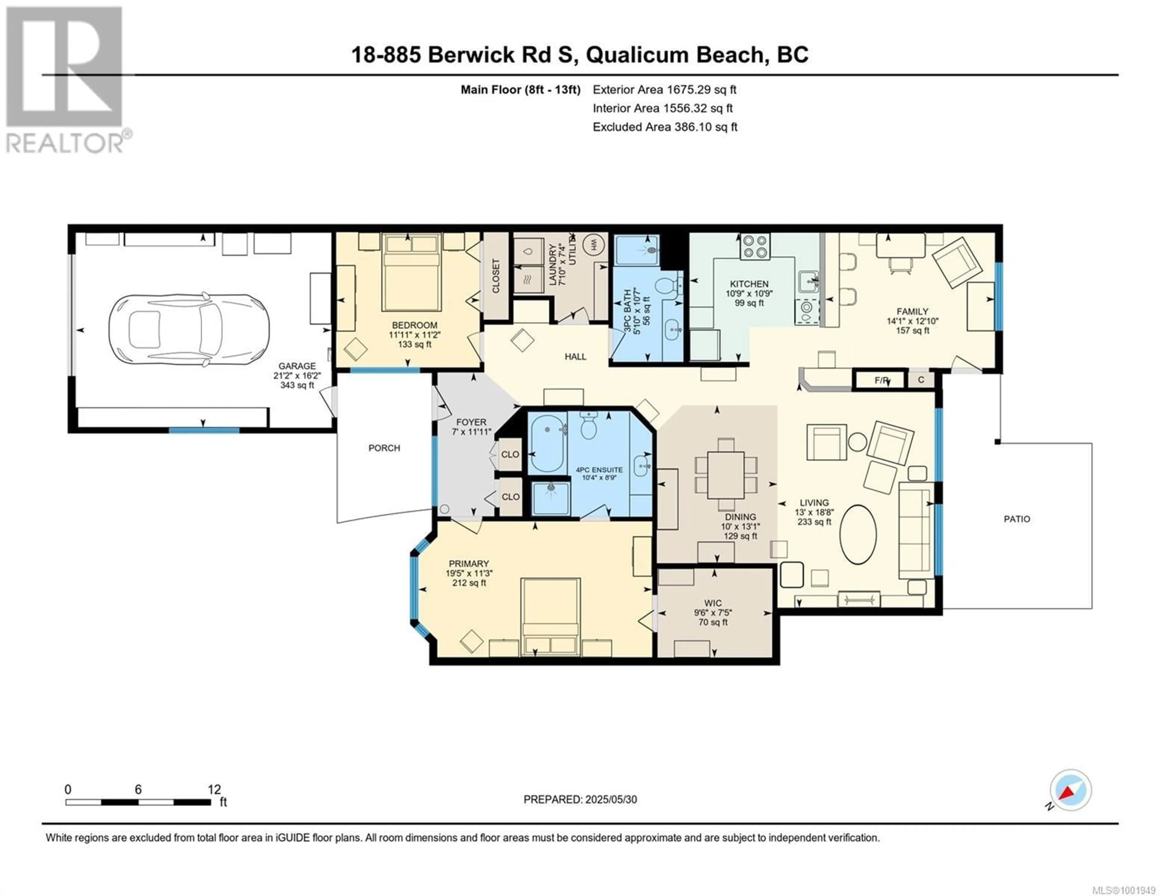 Floor plan for 18 - 885 BERWICK ROAD SOUTH, Qualicum Beach British Columbia V9K1N7