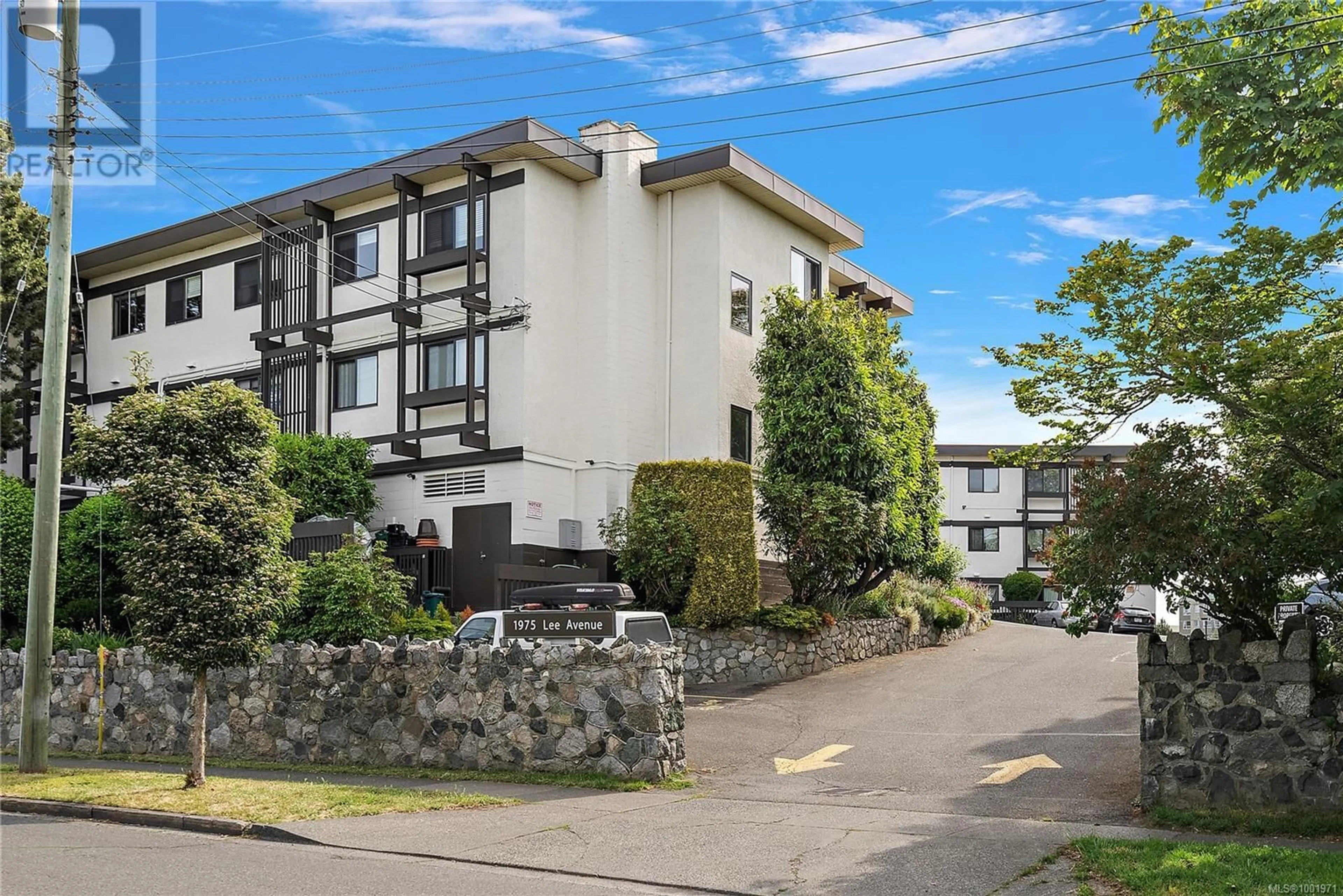 A pic from outside/outdoor area/front of a property/back of a property/a pic from drone, street for 311 - 1975 LEE AVENUE, Victoria British Columbia V8R4R9