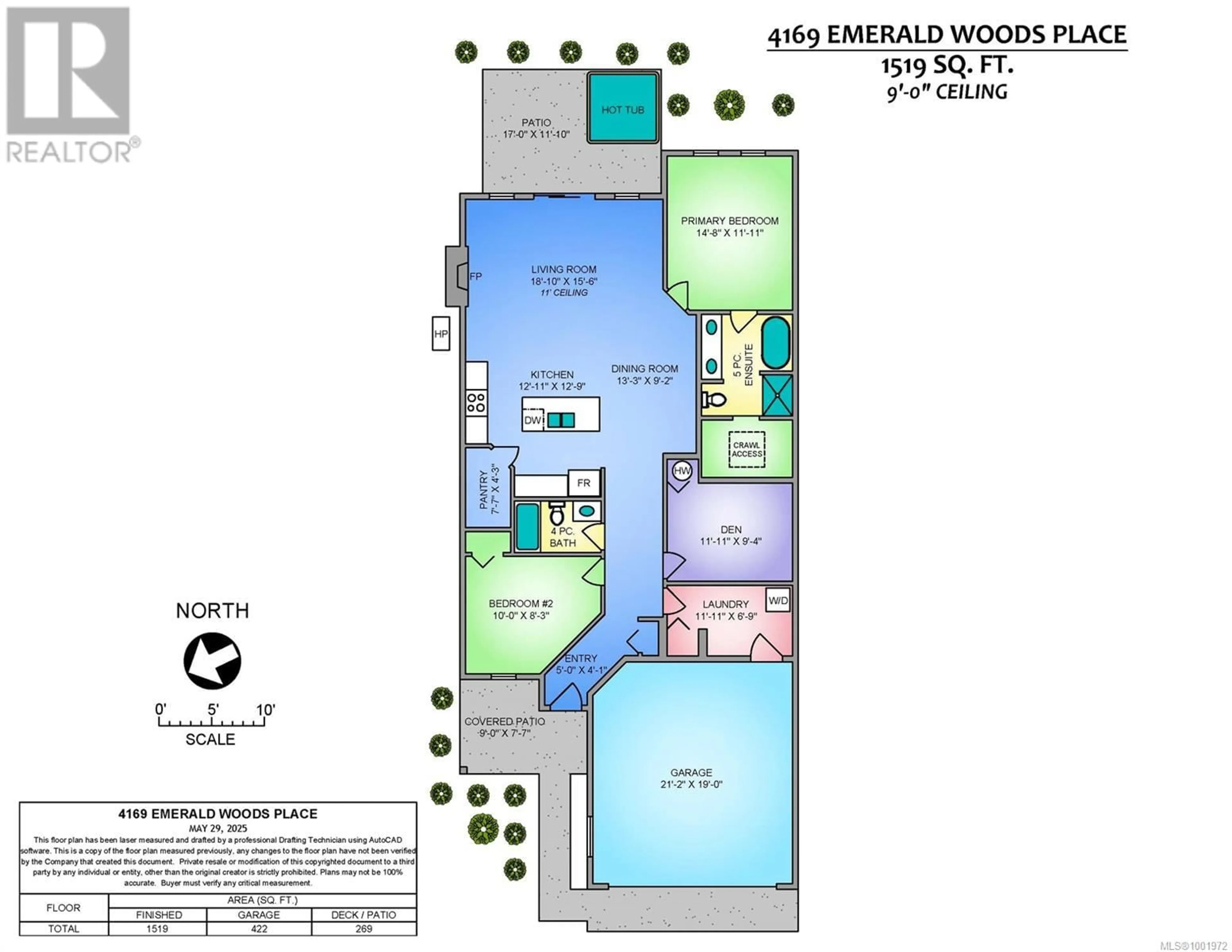 Floor plan for 4169 EMERALD WOODS PLACE, Nanaimo British Columbia V9T0K6