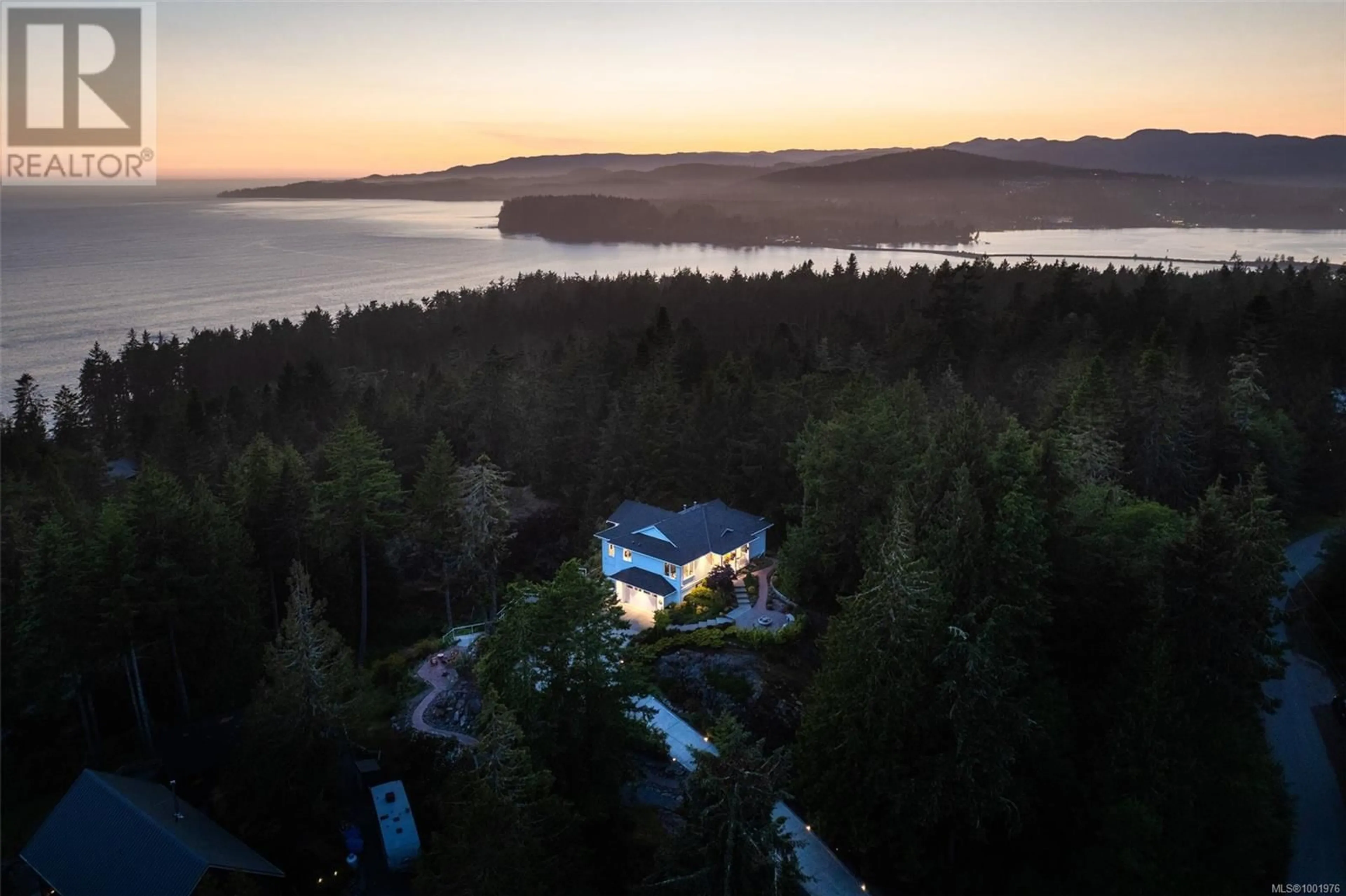 A pic from outside/outdoor area/front of a property/back of a property/a pic from drone, water/lake/river/ocean view for 1210 STARLIGHT GROVE, Sooke British Columbia V9Z1L8