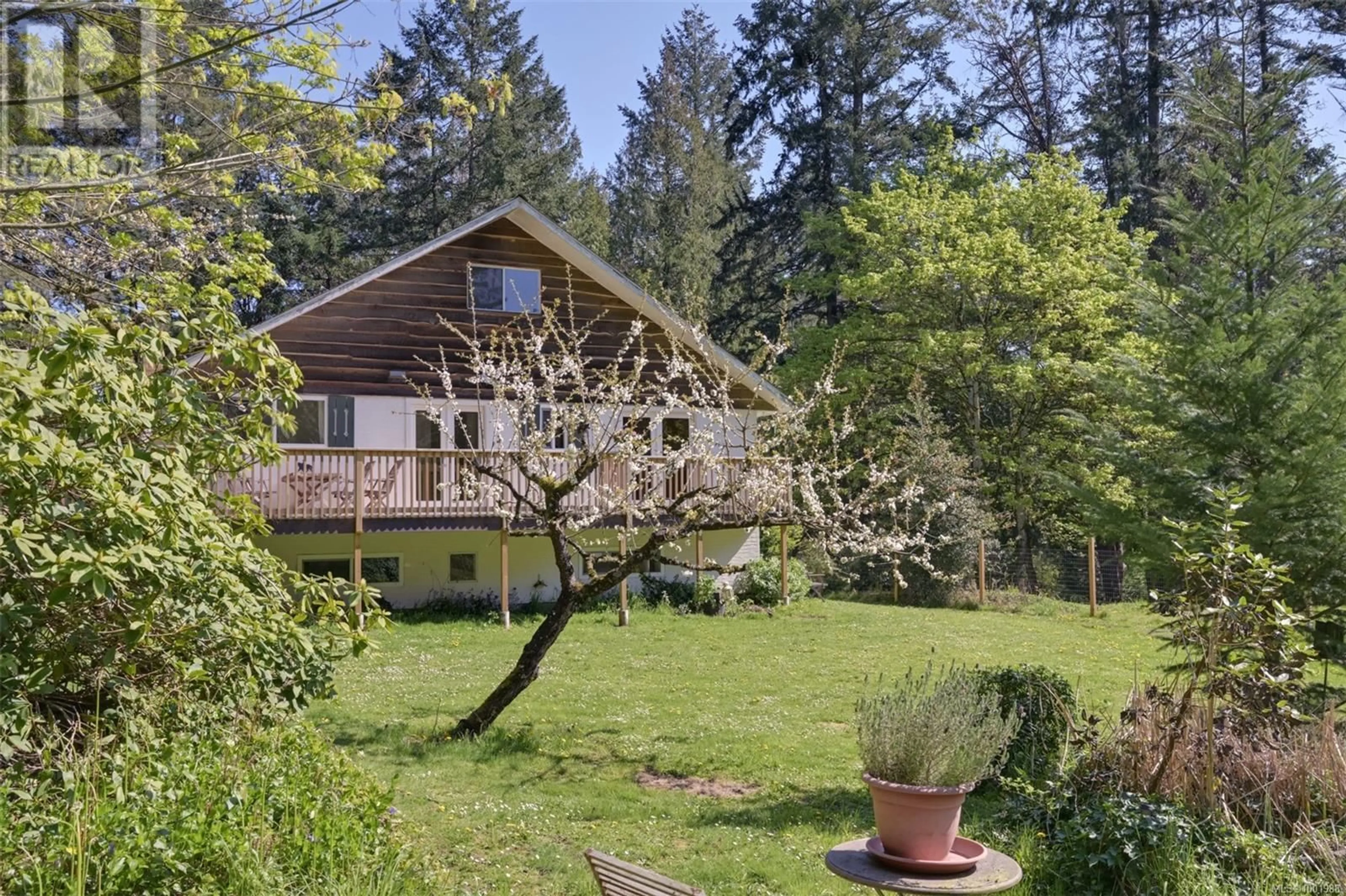 Patio, forest/trees view for 5790 BROOKHILL ROAD, Saanich British Columbia V9E2A5