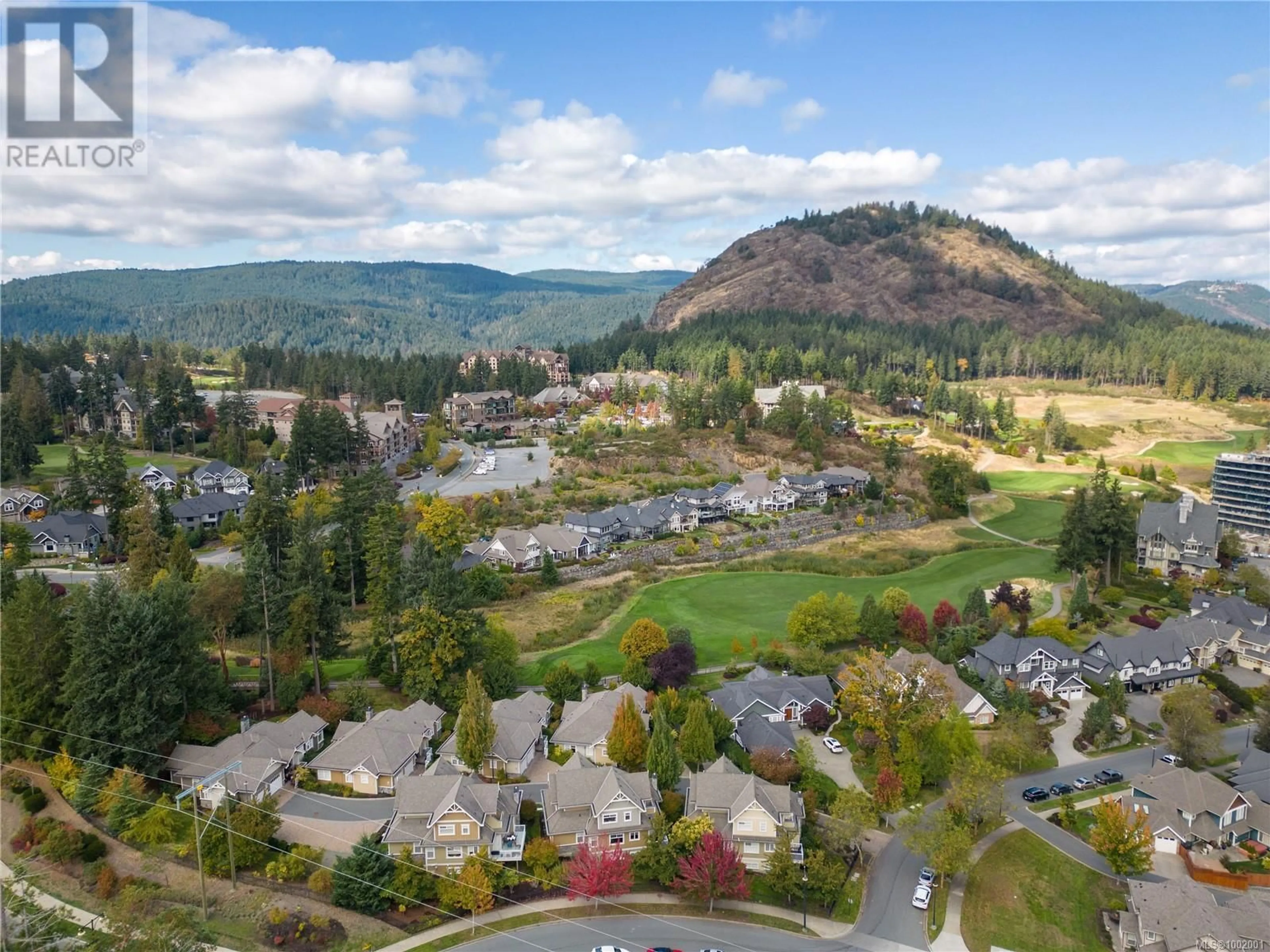 A pic from outside/outdoor area/front of a property/back of a property/a pic from drone, mountain view for 103 - 2060 TROON COURT, Langford British Columbia V9B0G3