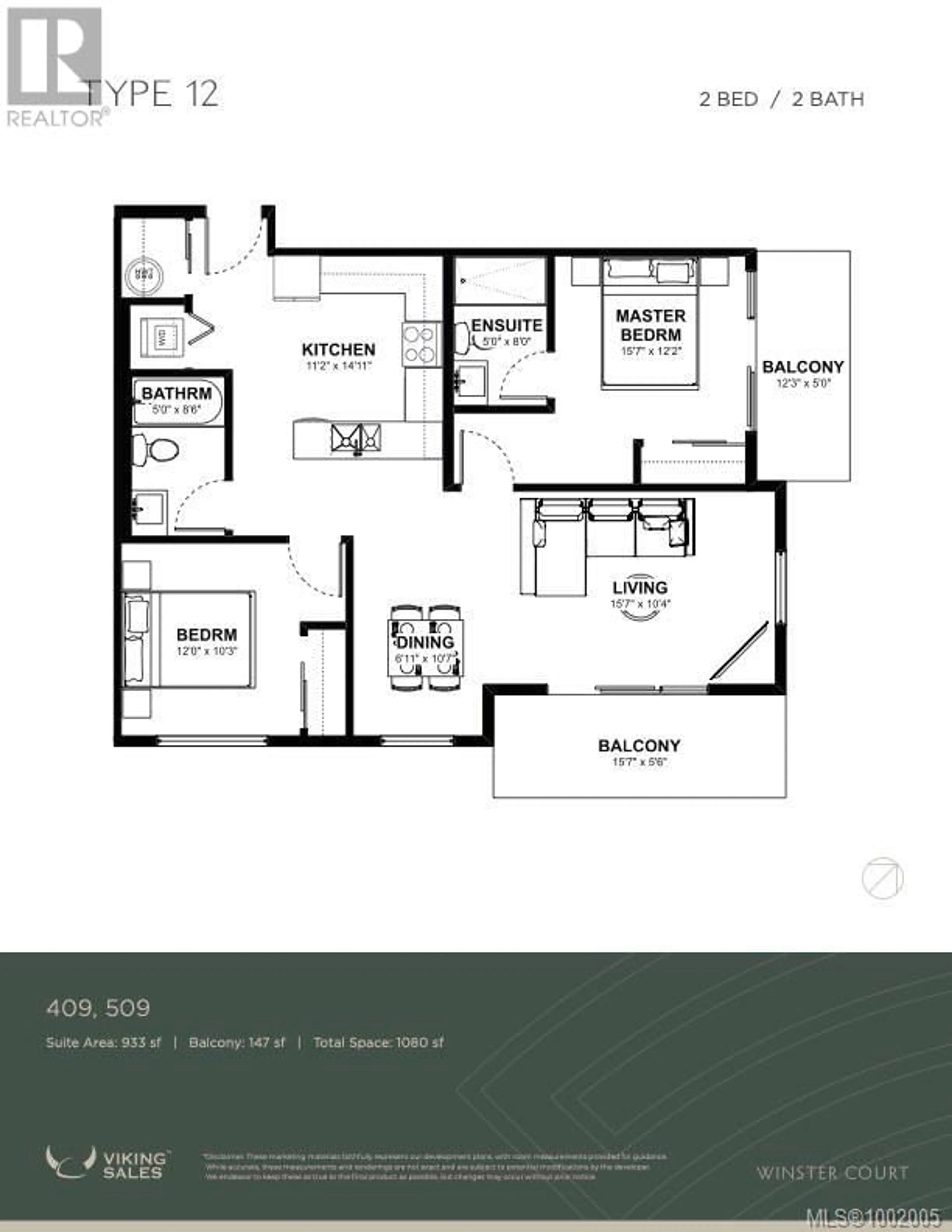 Floor plan for 409 - 2770 WINSTER ROAD, Langford British Columbia V9B3P5