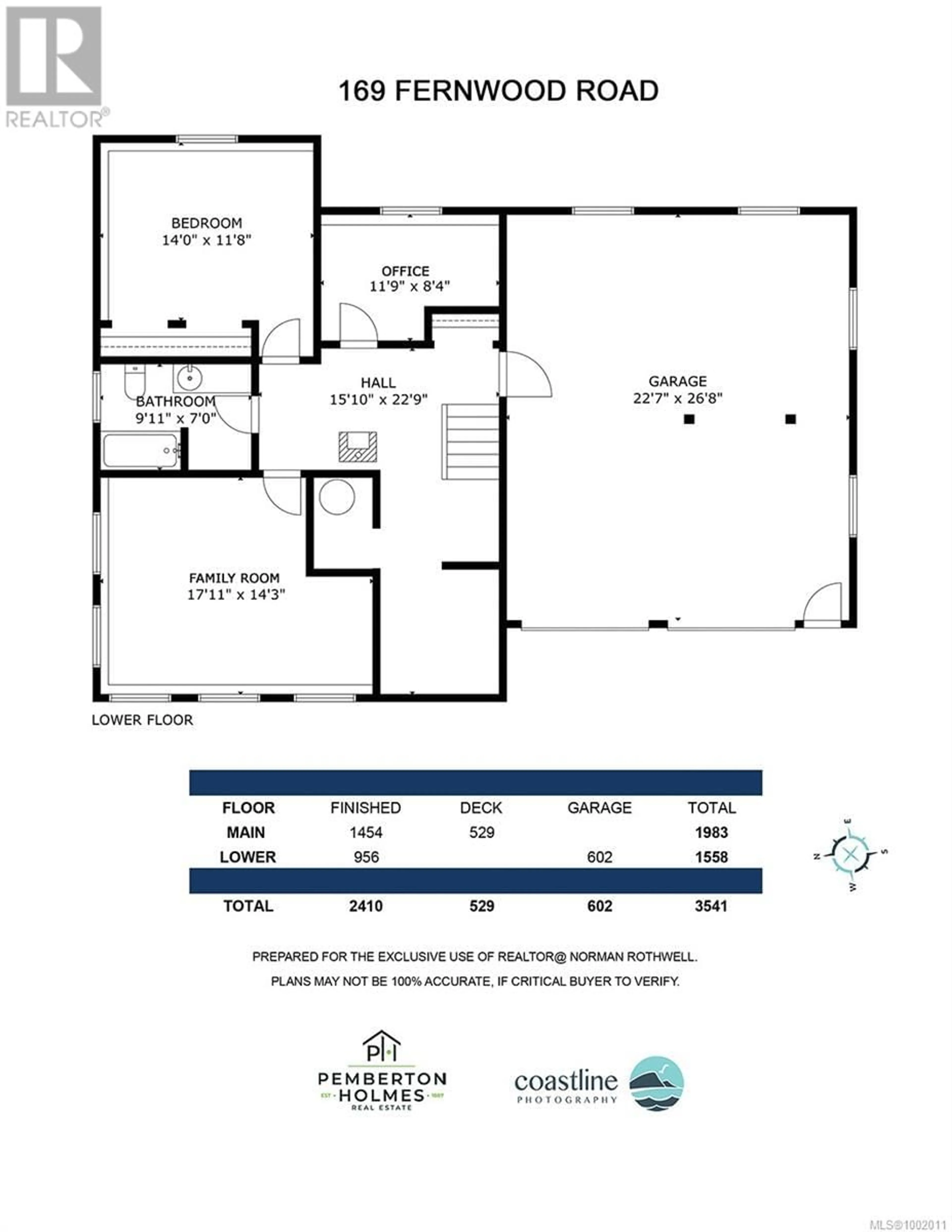 Floor plan for 169 FERNWOOD ROAD, Salt Spring British Columbia V8K1C5