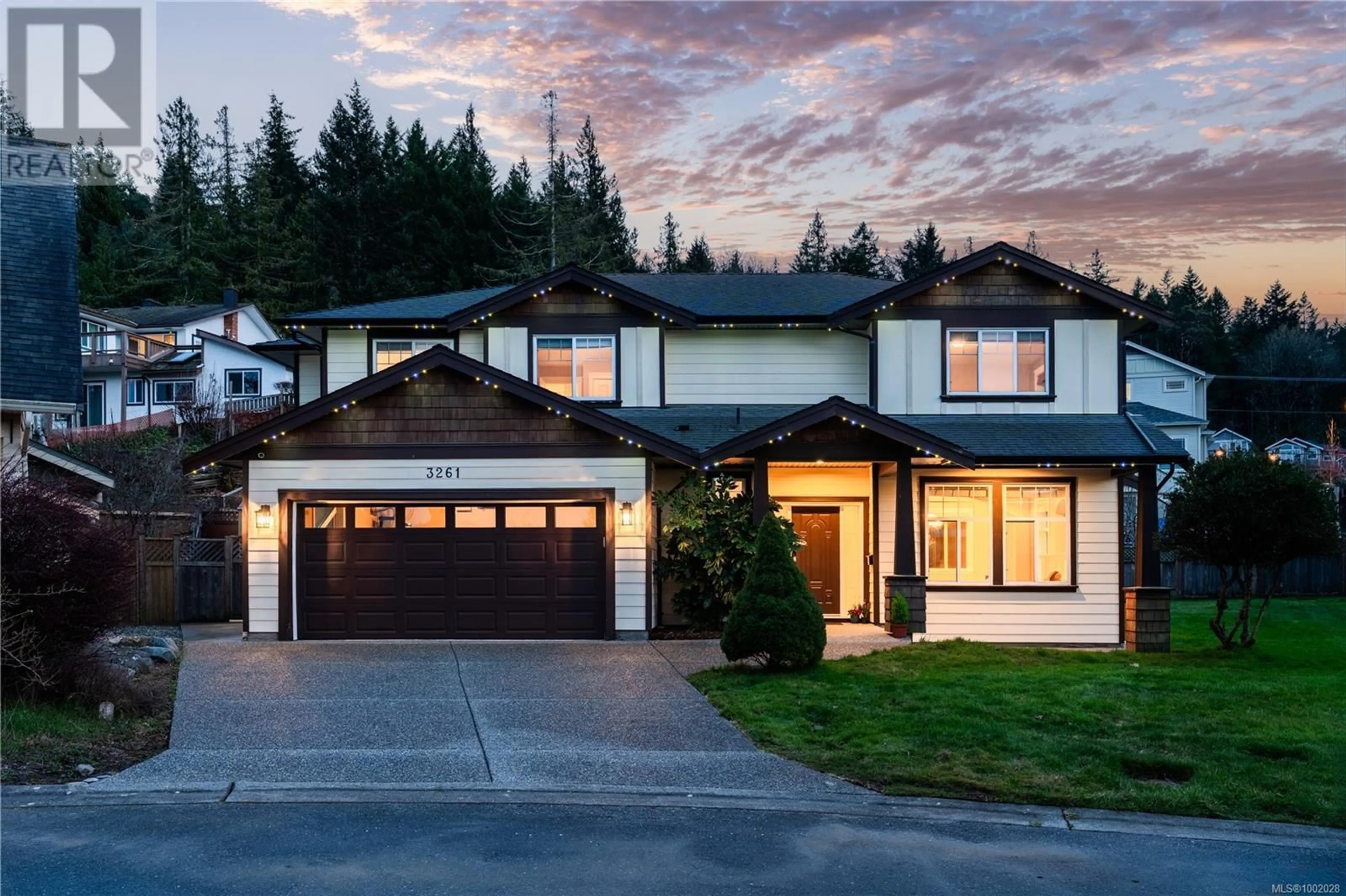 Home with vinyl exterior material, street for 3261 WILLSHIRE DRIVE, Langford British Columbia V9C2V4