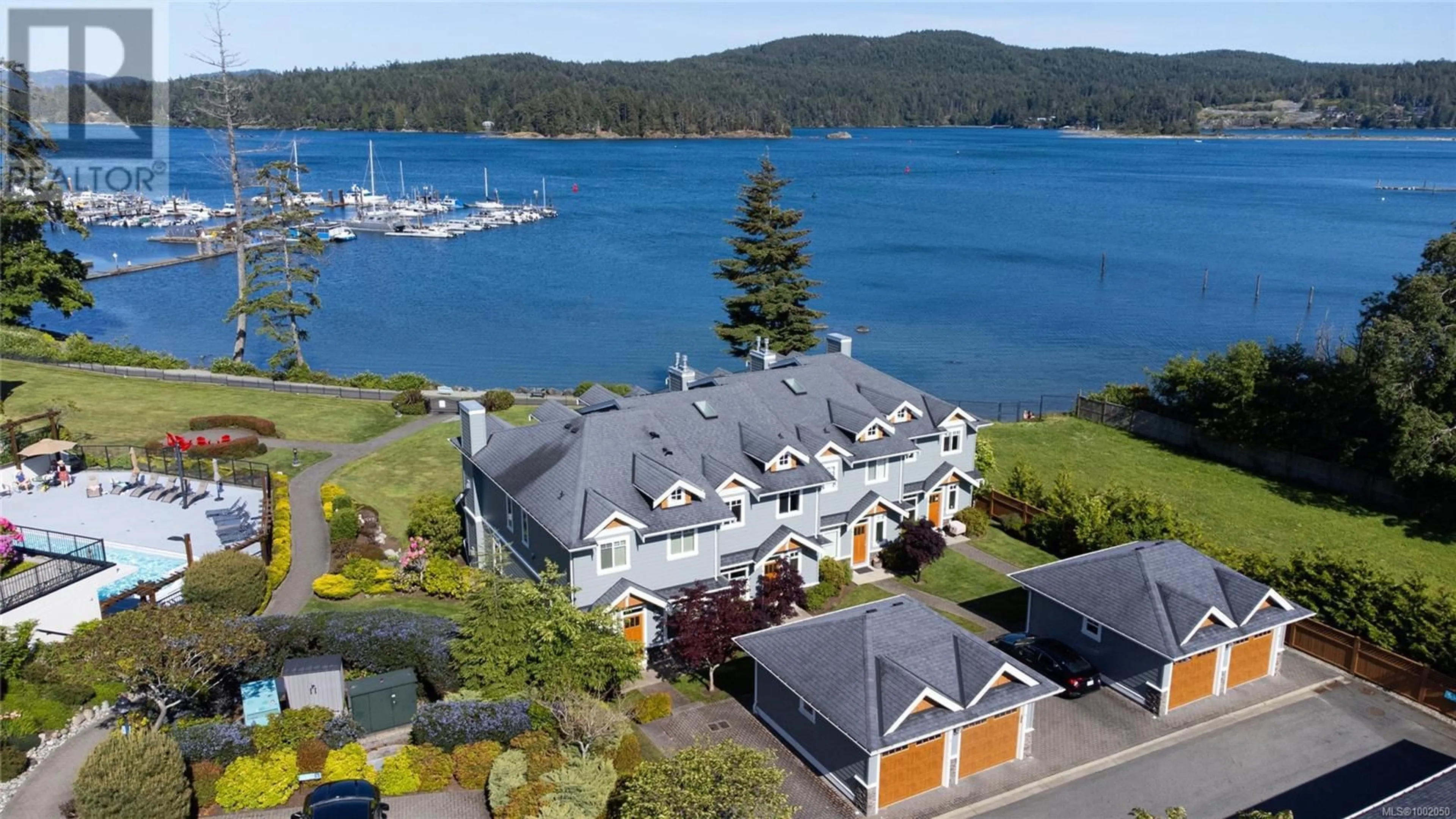 A pic from outside/outdoor area/front of a property/back of a property/a pic from drone, water/lake/river/ocean view for 6 - 6995 NORDIN ROAD, Sooke British Columbia V9Z1L4