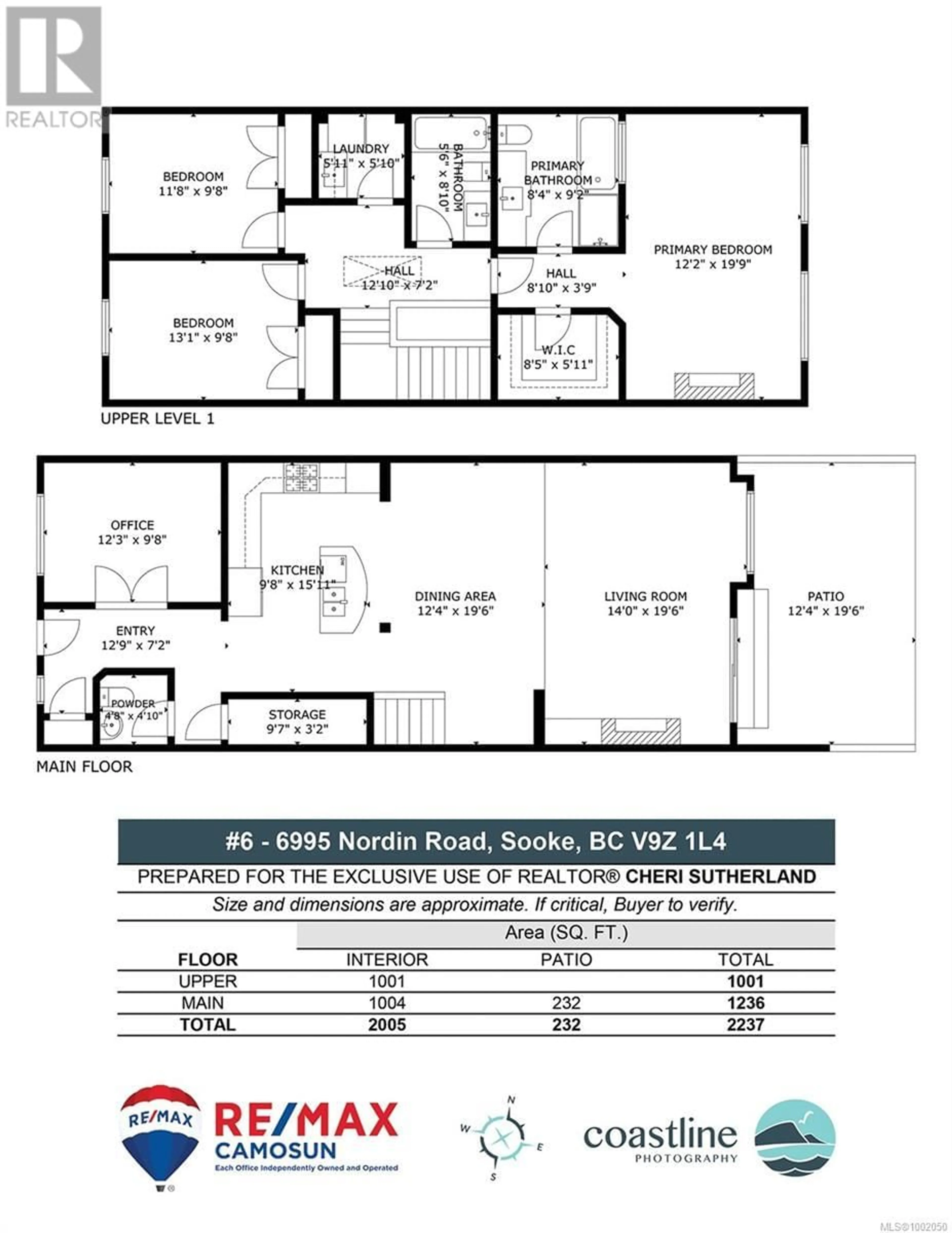 Floor plan for 6 - 6995 NORDIN ROAD, Sooke British Columbia V9Z1L4