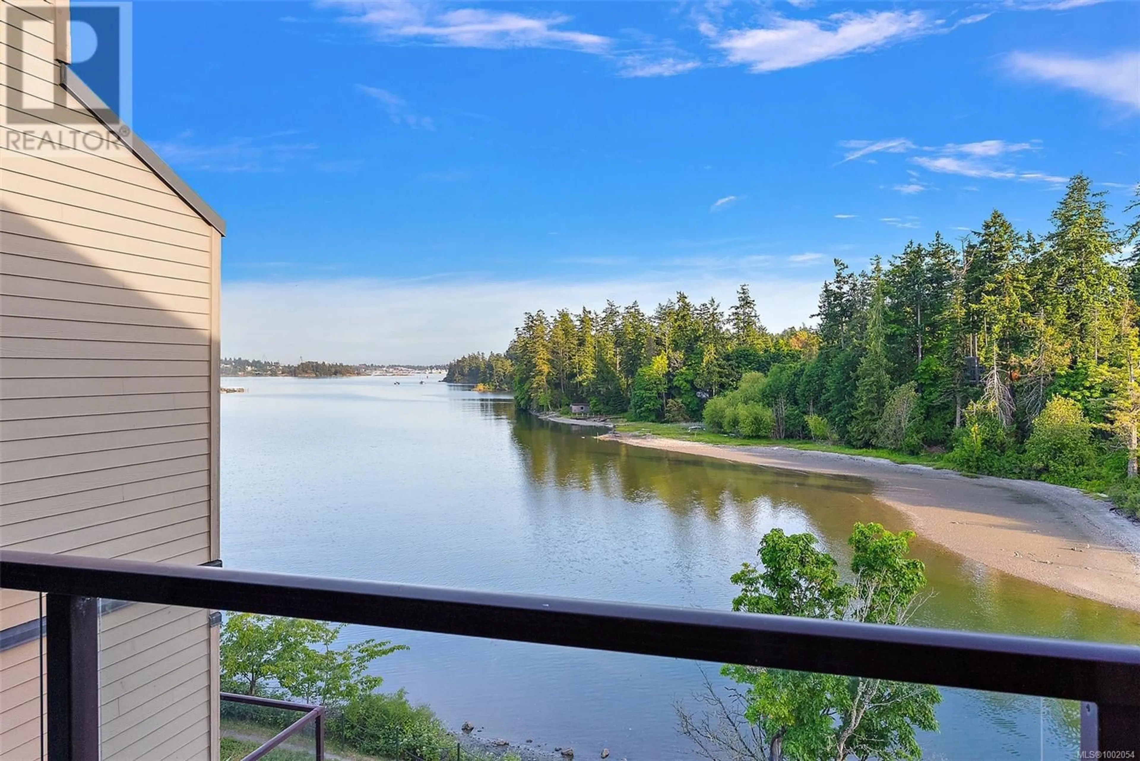 Patio, water/lake/river/ocean view for 304 - 485 ISLAND HIGHWAY, View Royal British Columbia V9B5H7