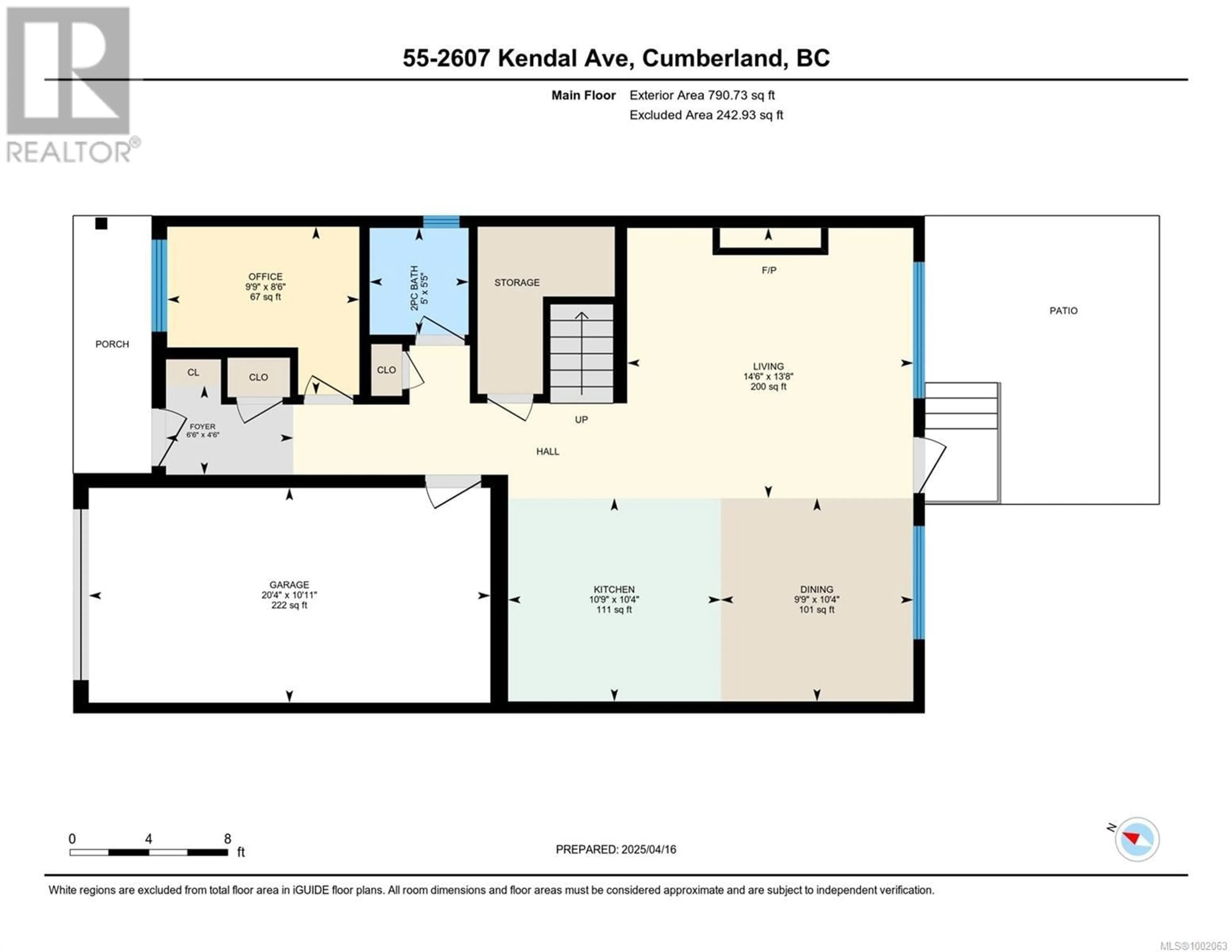 Floor plan for 55 - 2607 KENDAL AVENUE, Cumberland British Columbia V0R1S0