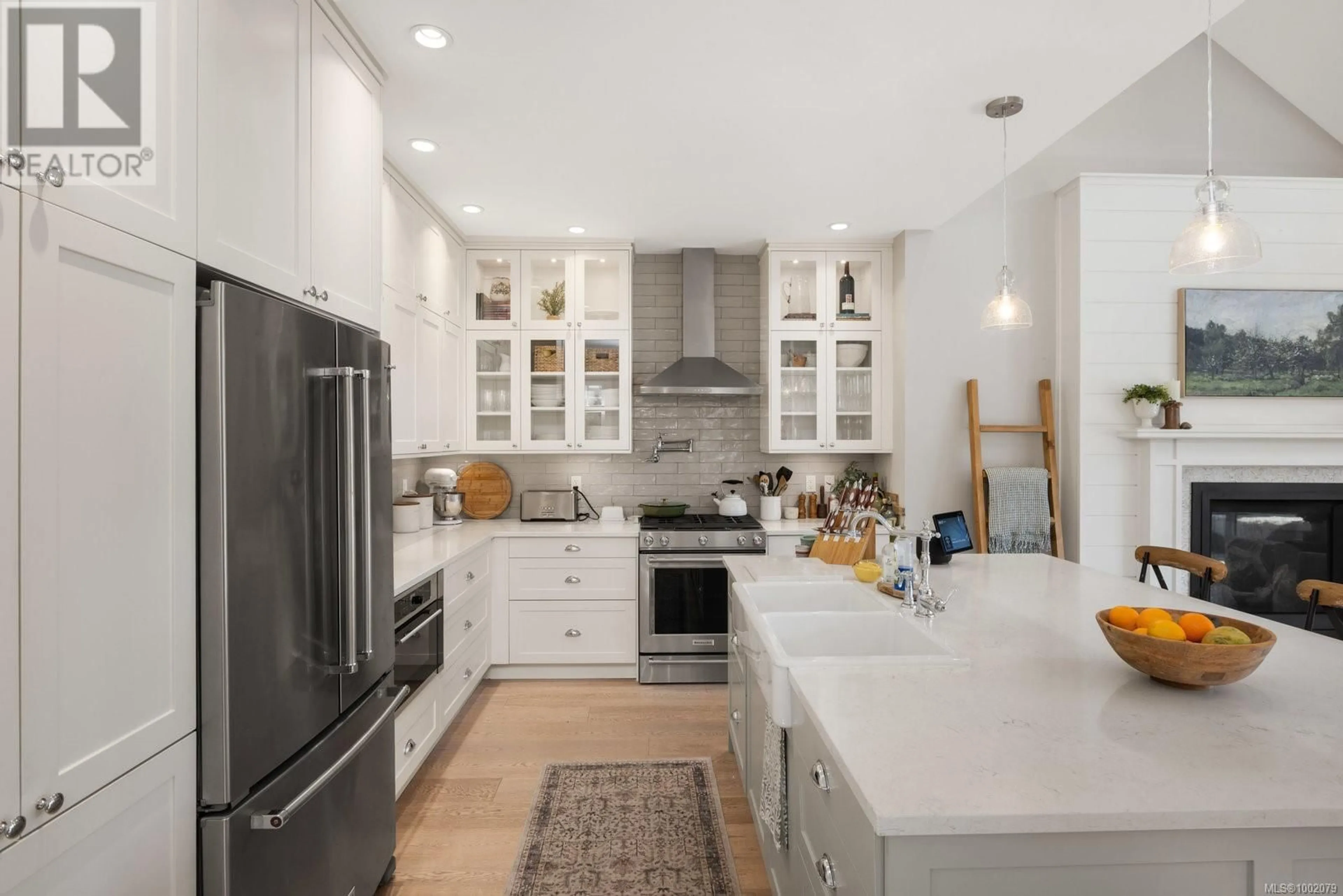 Contemporary kitchen, ceramic/tile floor for 648 BIRCH ROAD, North Saanich British Columbia V8L5S2
