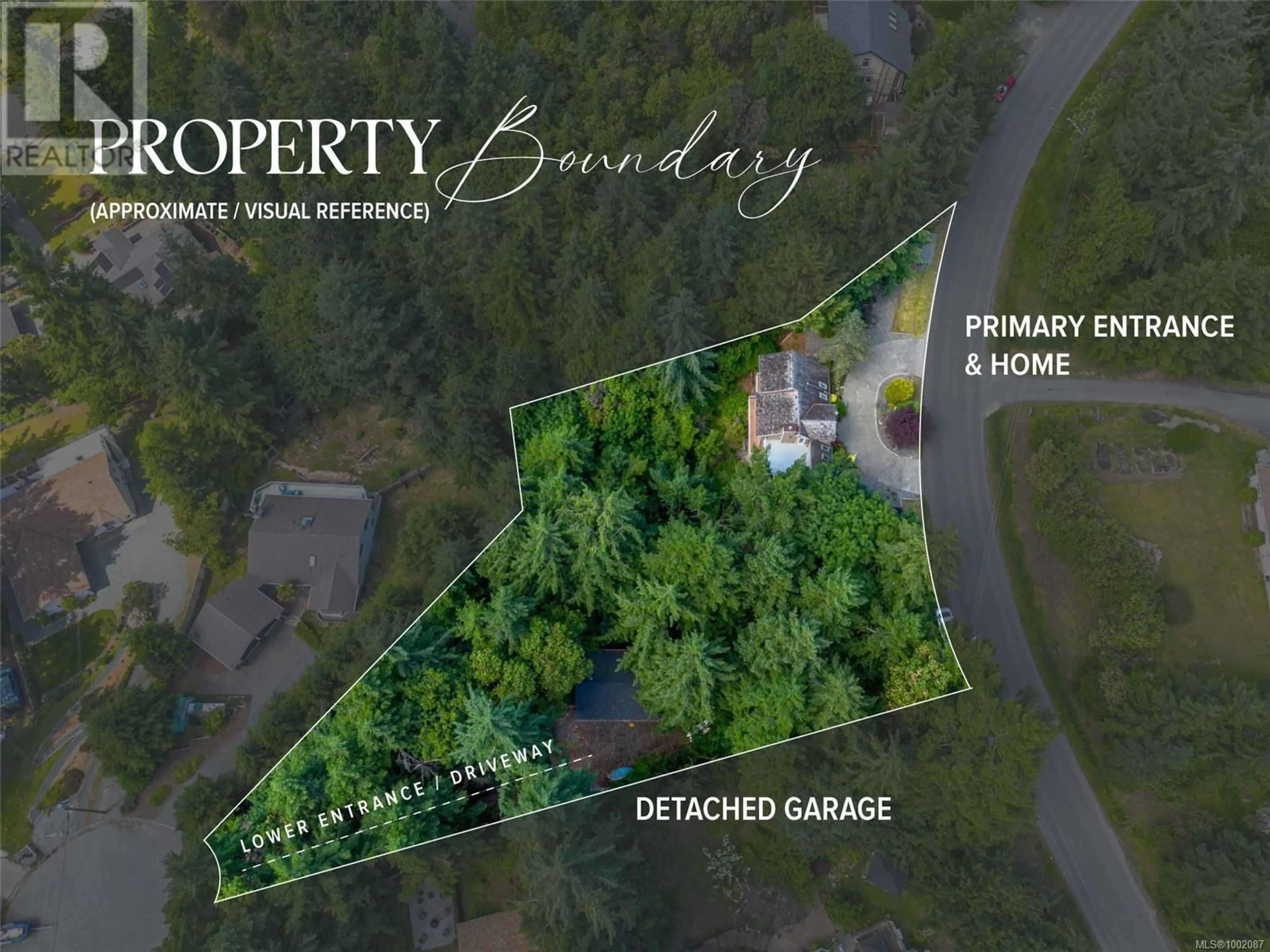 A pic from outside/outdoor area/front of a property/back of a property/a pic from drone, street for 6488 NEVILANE DRIVE, Duncan British Columbia V9L5S6