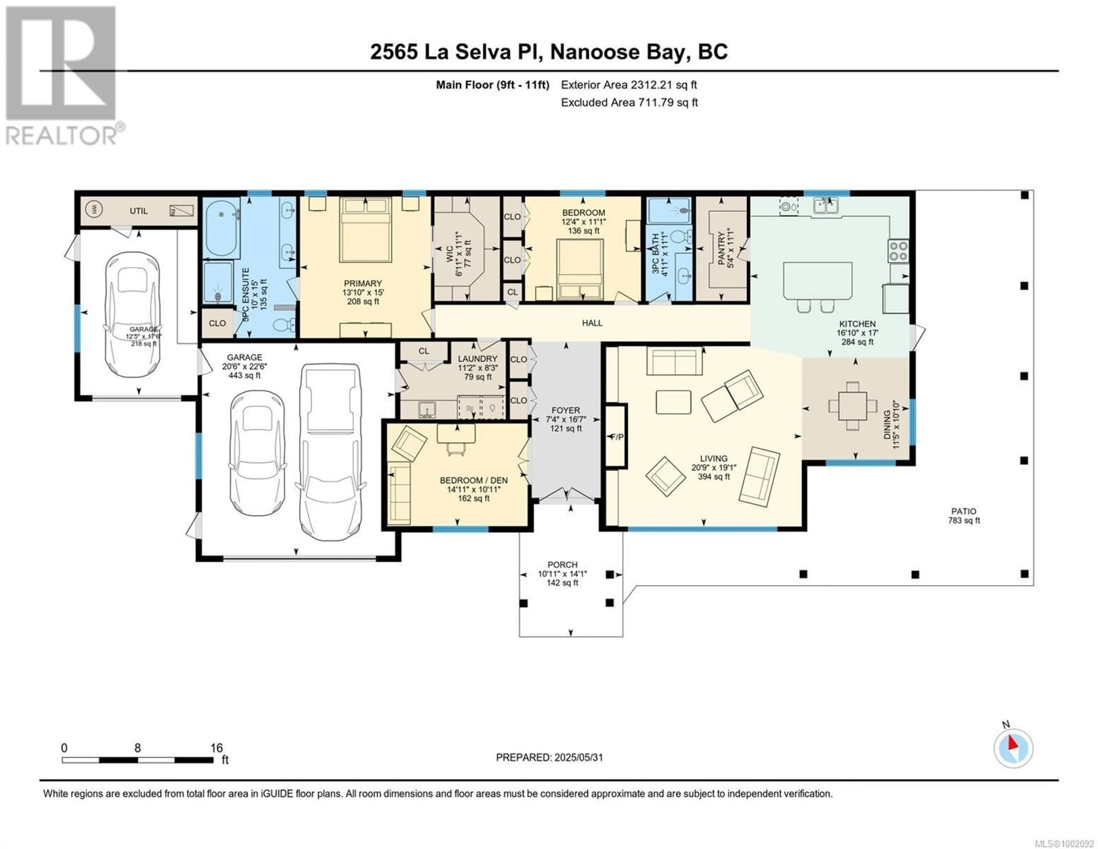Floor plan for 2565 LA SELVA PLACE, Nanoose Bay British Columbia V9P9B4