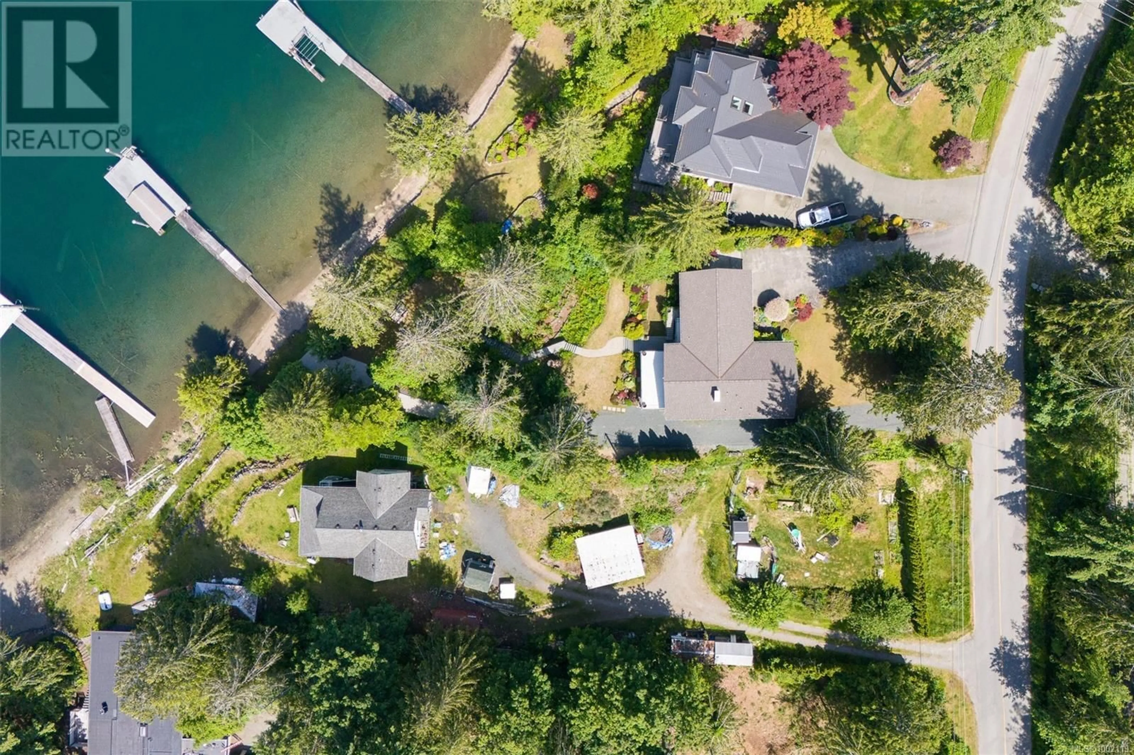 A pic from outside/outdoor area/front of a property/back of a property/a pic from drone, water/lake/river/ocean view for 10124 STIRLING ARM CRESCENT, Port Alberni British Columbia V9Y9C6