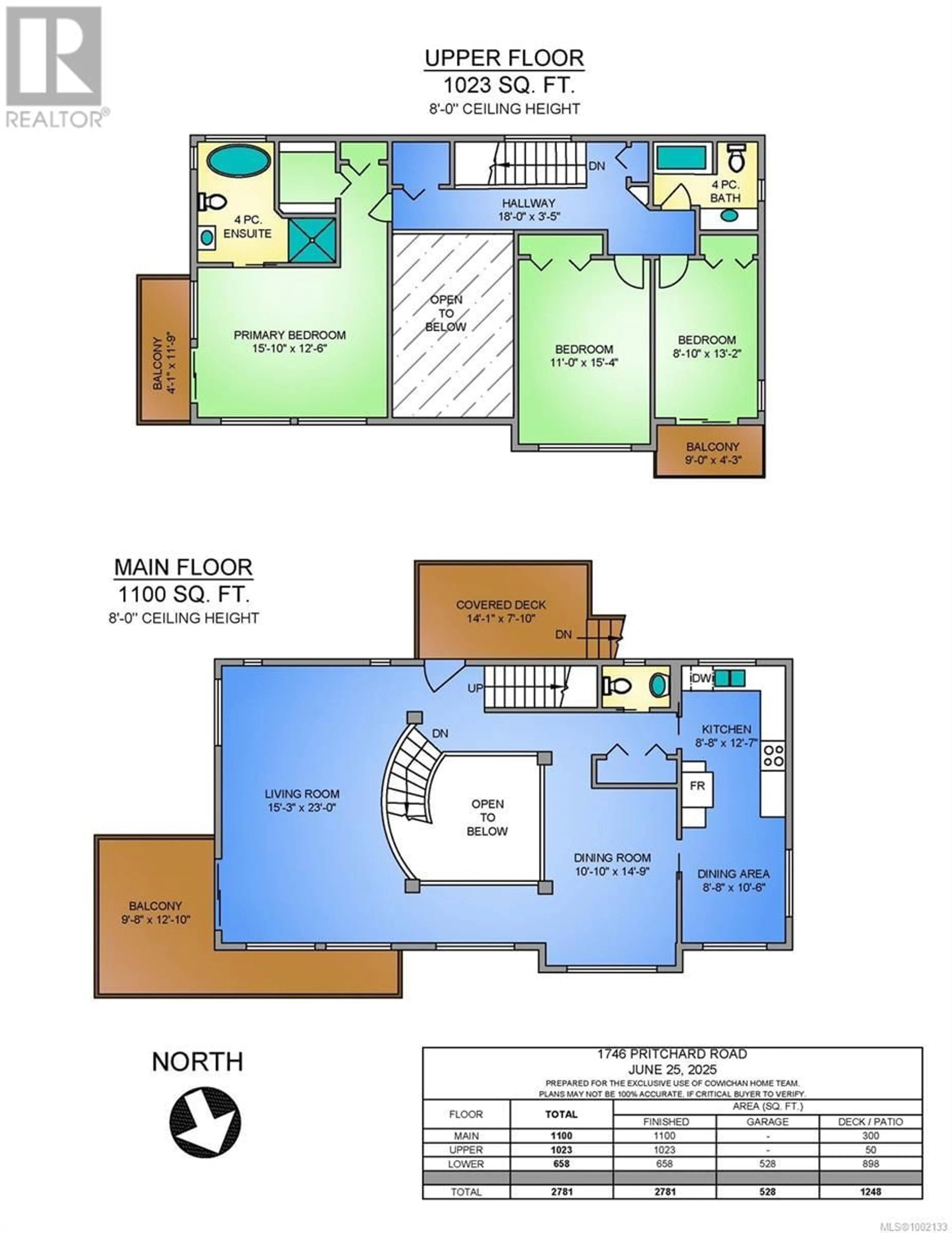 Floor plan for 1746 PRITCHARD ROAD, Cowichan Bay British Columbia V0R1N0