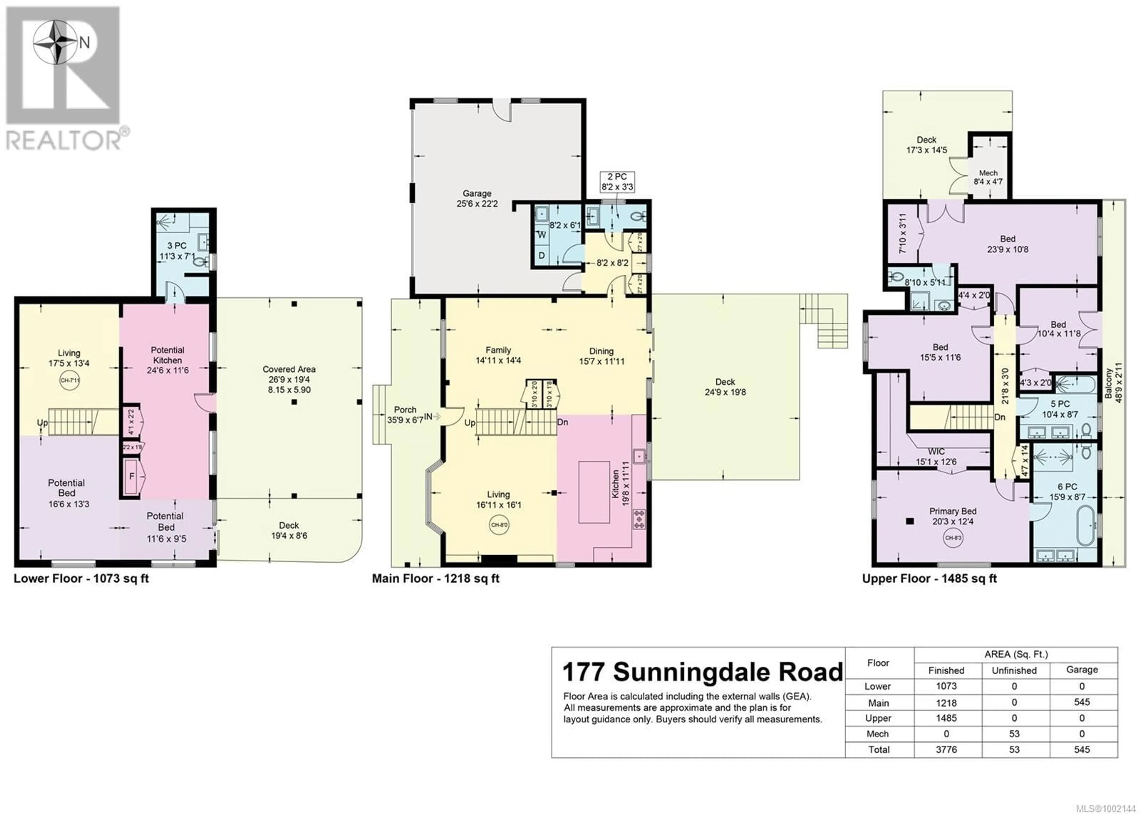 Floor plan for 177 SUNNINGDALE ROAD EAST, Qualicum Beach British Columbia V9K1L1