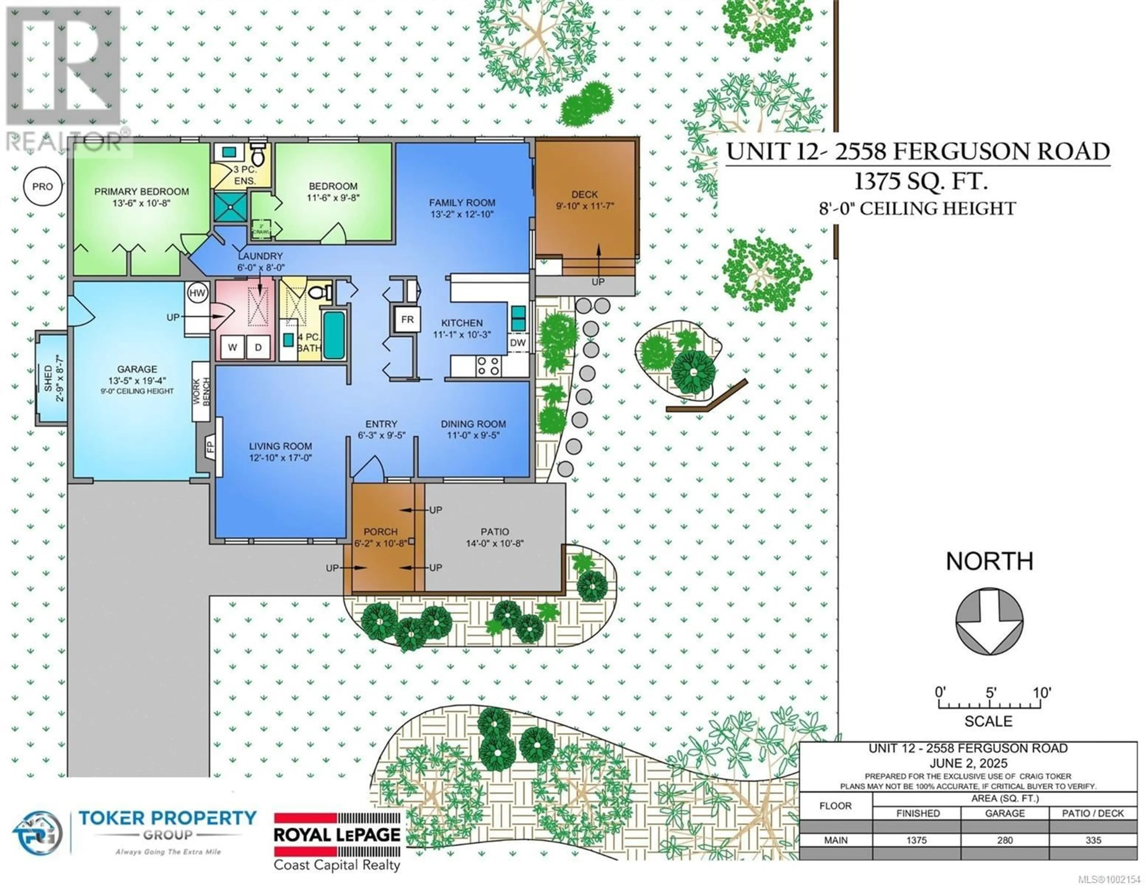 Floor plan for 12 - 2558 FERGUSON ROAD, Central Saanich British Columbia V8M1V7