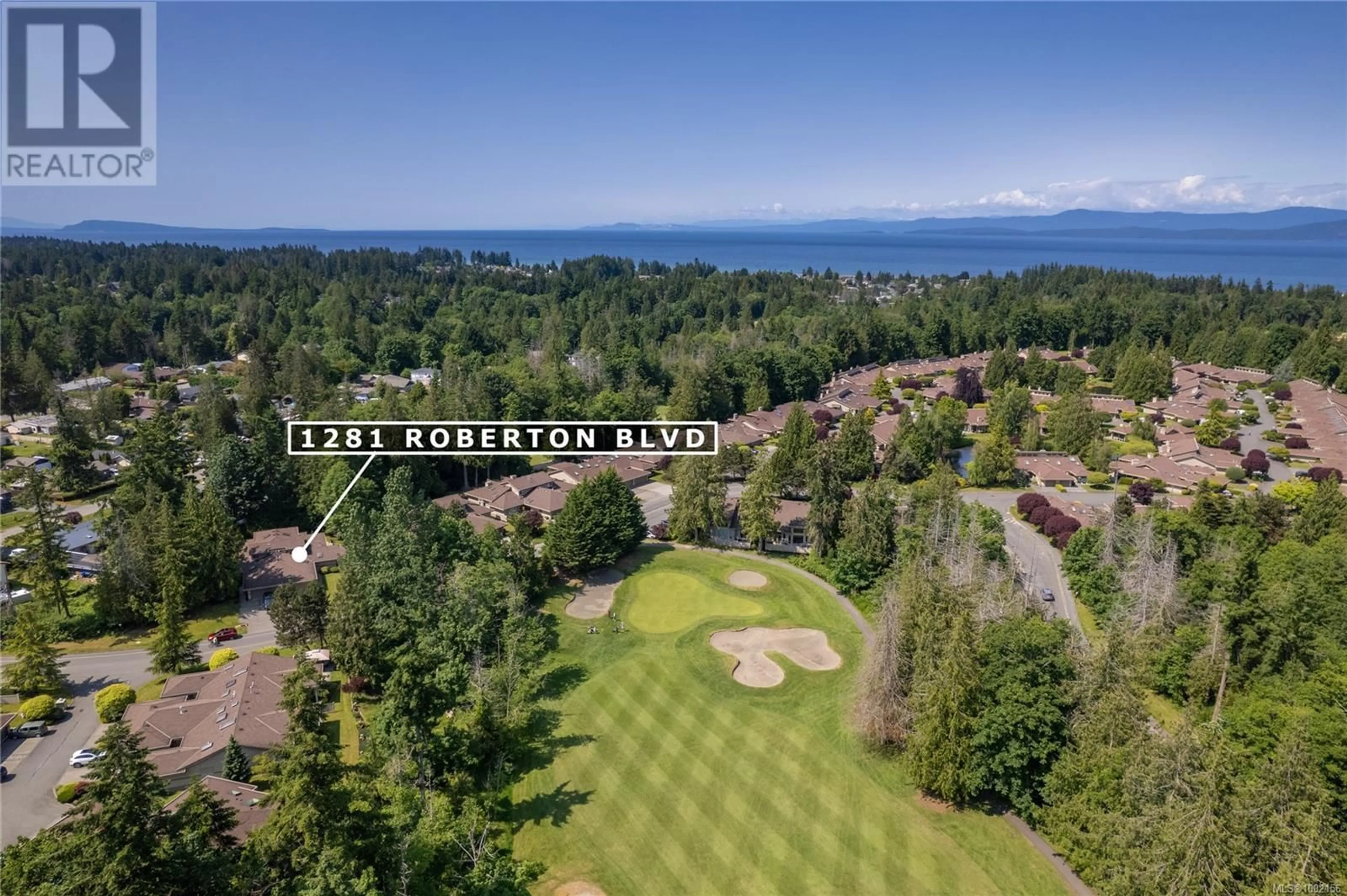 A pic from outside/outdoor area/front of a property/back of a property/a pic from drone, water/lake/river/ocean view for 1281 ROBERTON BOULEVARD, Parksville British Columbia V9P2P8