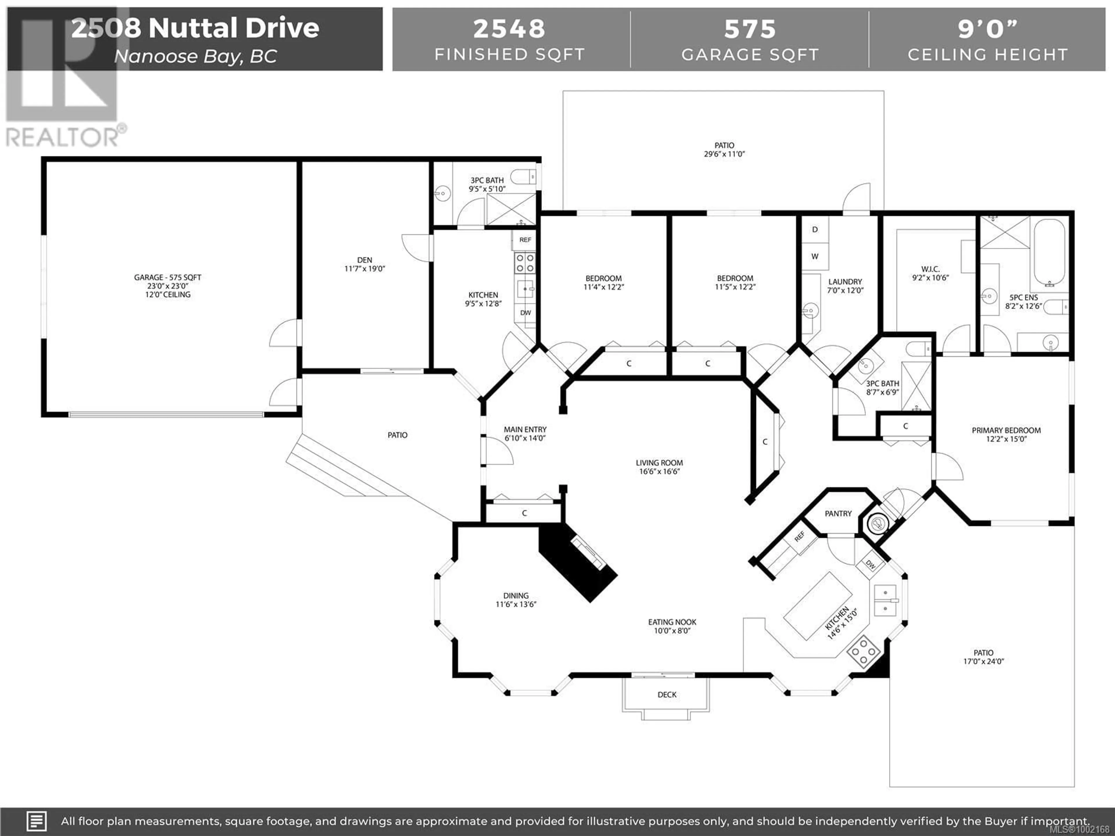Floor plan for 2508 NUTTAL DRIVE, Nanoose Bay British Columbia V9P9B4
