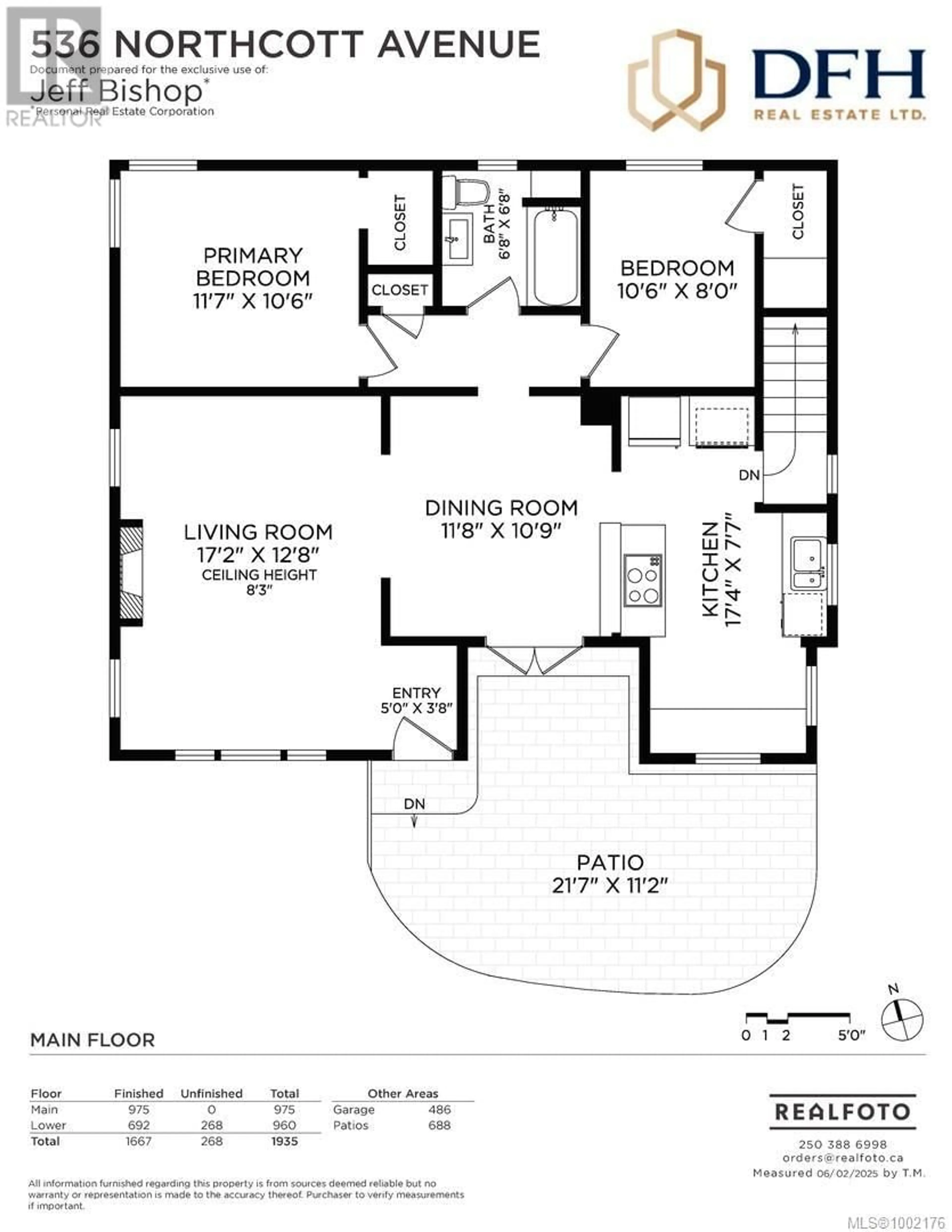 Floor plan for 536 NORTHCOTT AVENUE, Victoria British Columbia V9A2V4