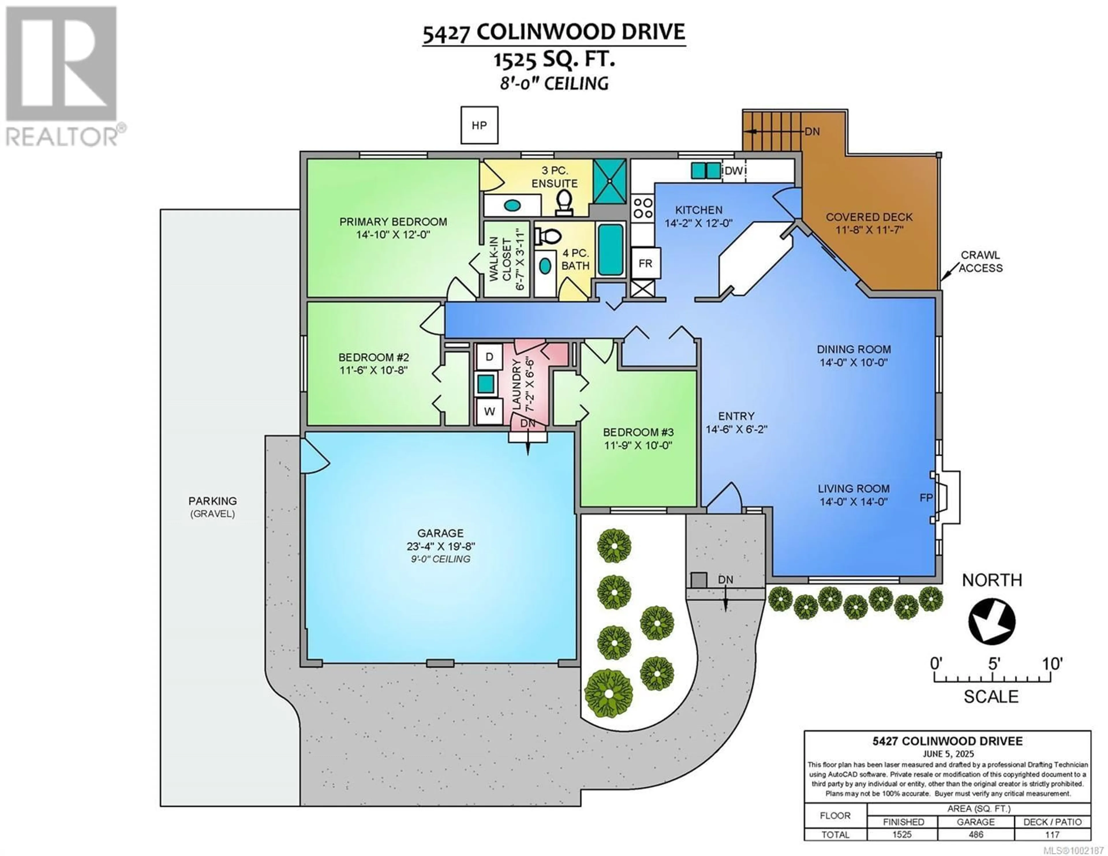 Floor plan for 5427 COLINWOOD DRIVE, Nanaimo British Columbia V9T6G2