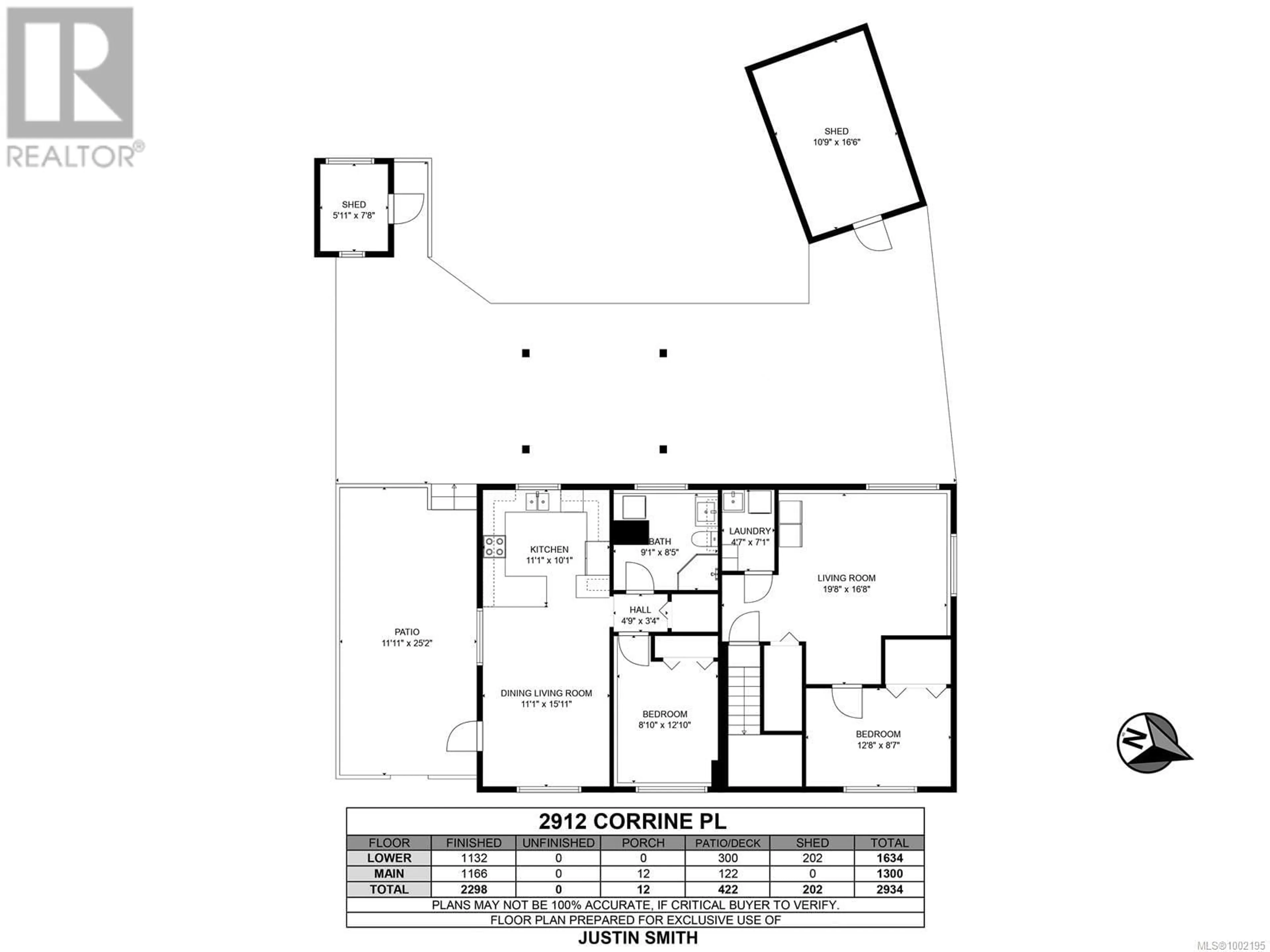Floor plan for 2912 CORRINE PLACE, Langford British Columbia V9B4R7