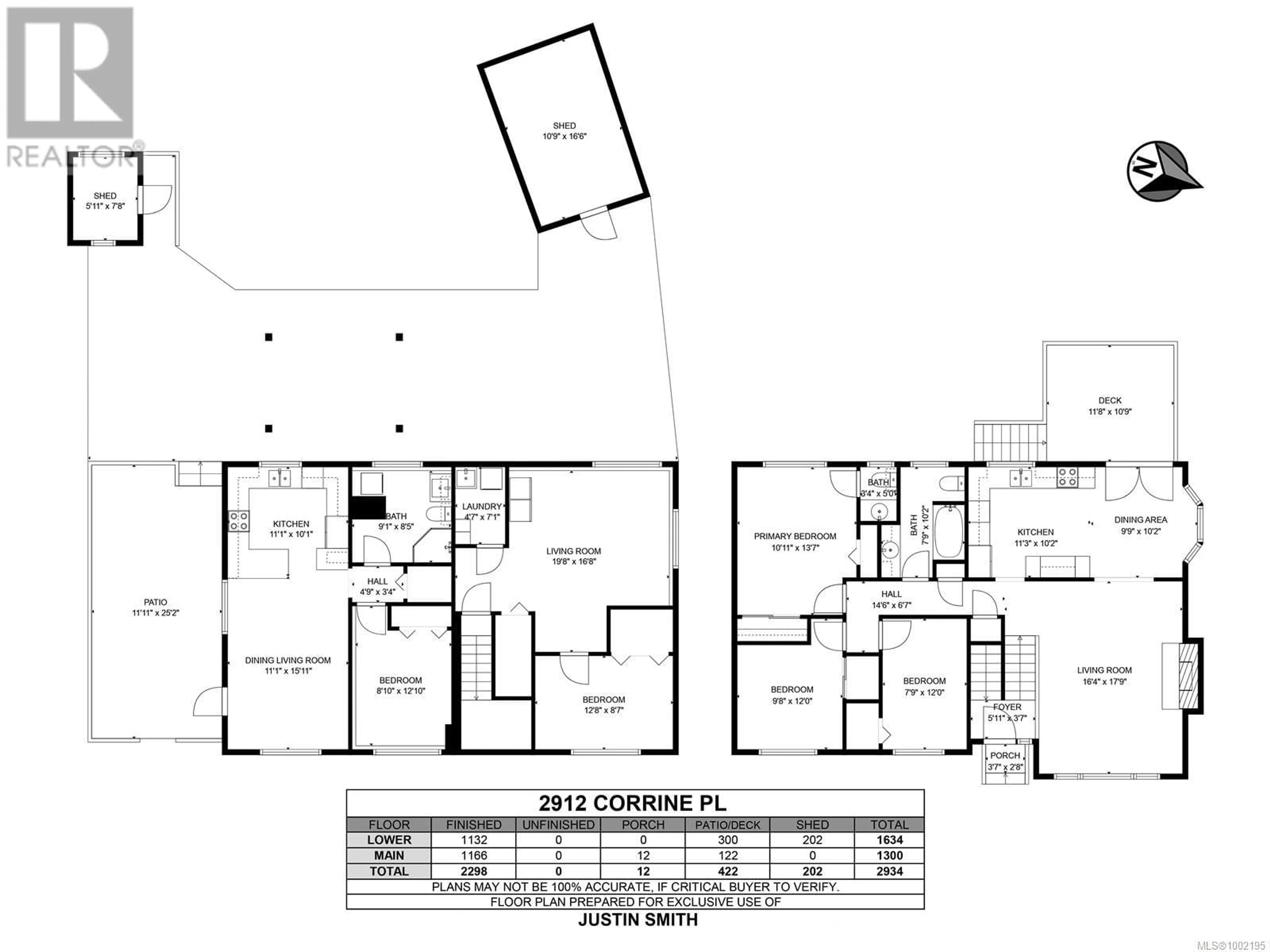 Floor plan for 2912 CORRINE PLACE, Langford British Columbia V9B4R7
