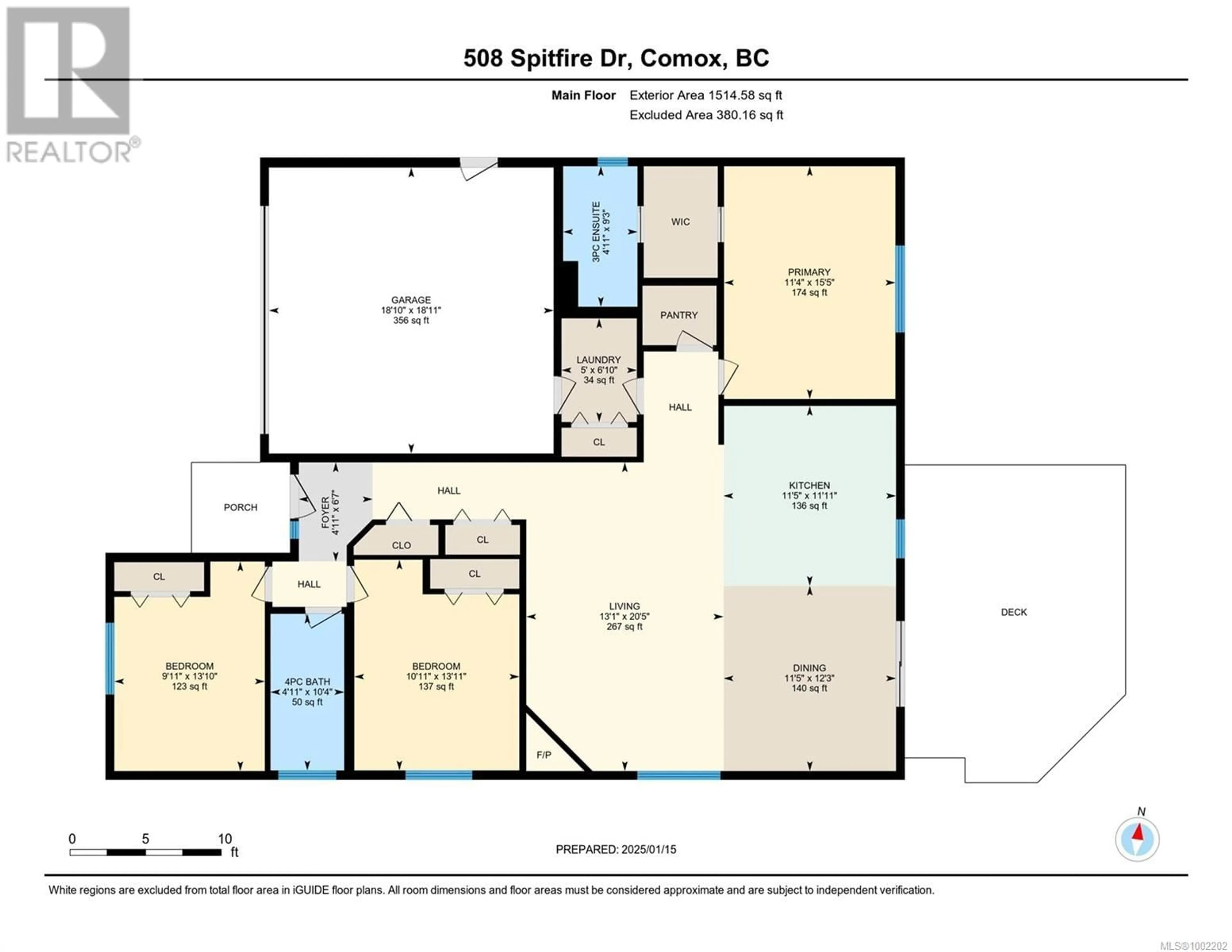 Floor plan for 508 SPITFIRE DRIVE, Comox British Columbia V9M0A7