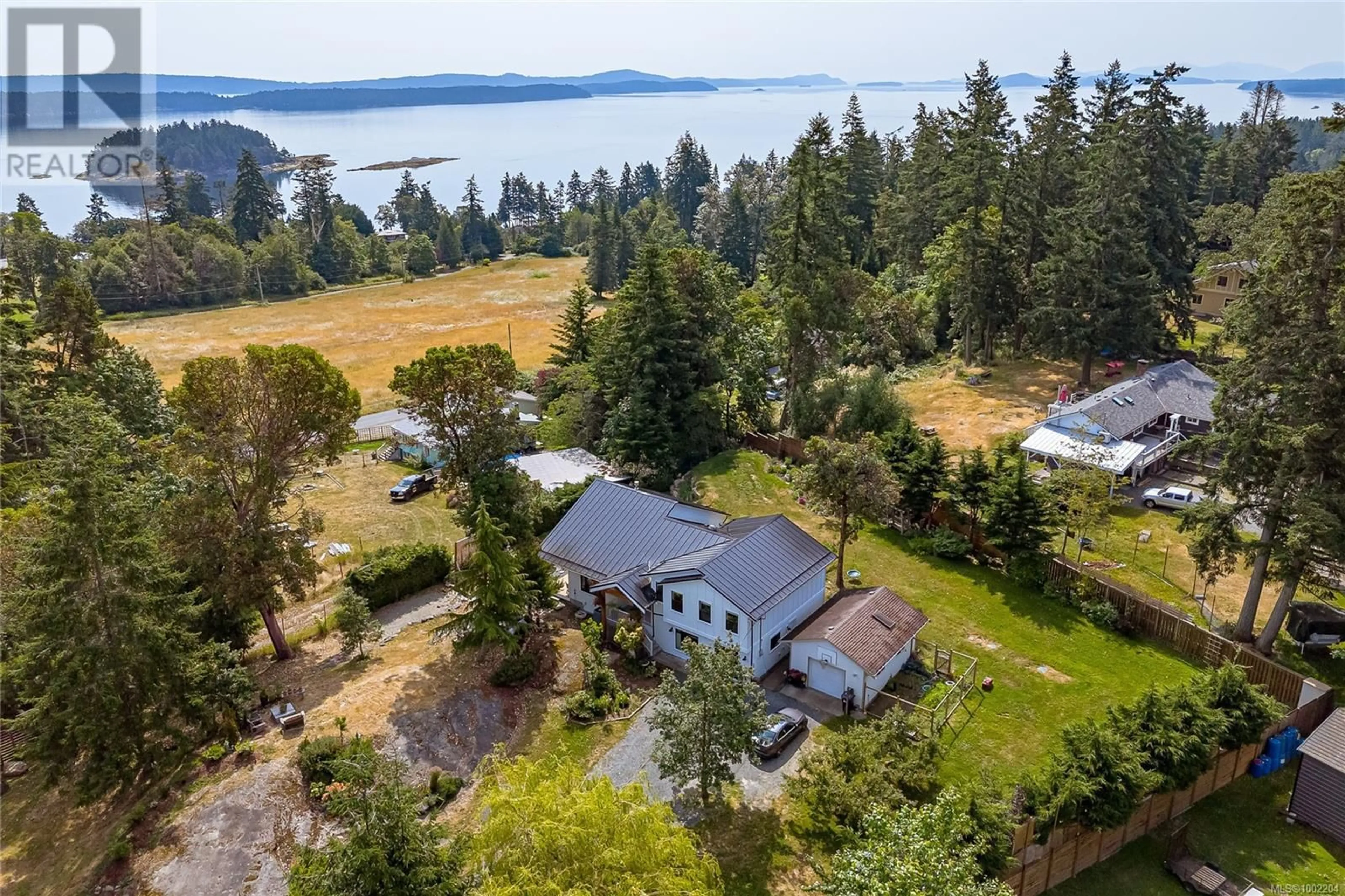 A pic from outside/outdoor area/front of a property/back of a property/a pic from drone, water/lake/river/ocean view for 2965 BARNES ROAD, Nanaimo British Columbia V9X1N9