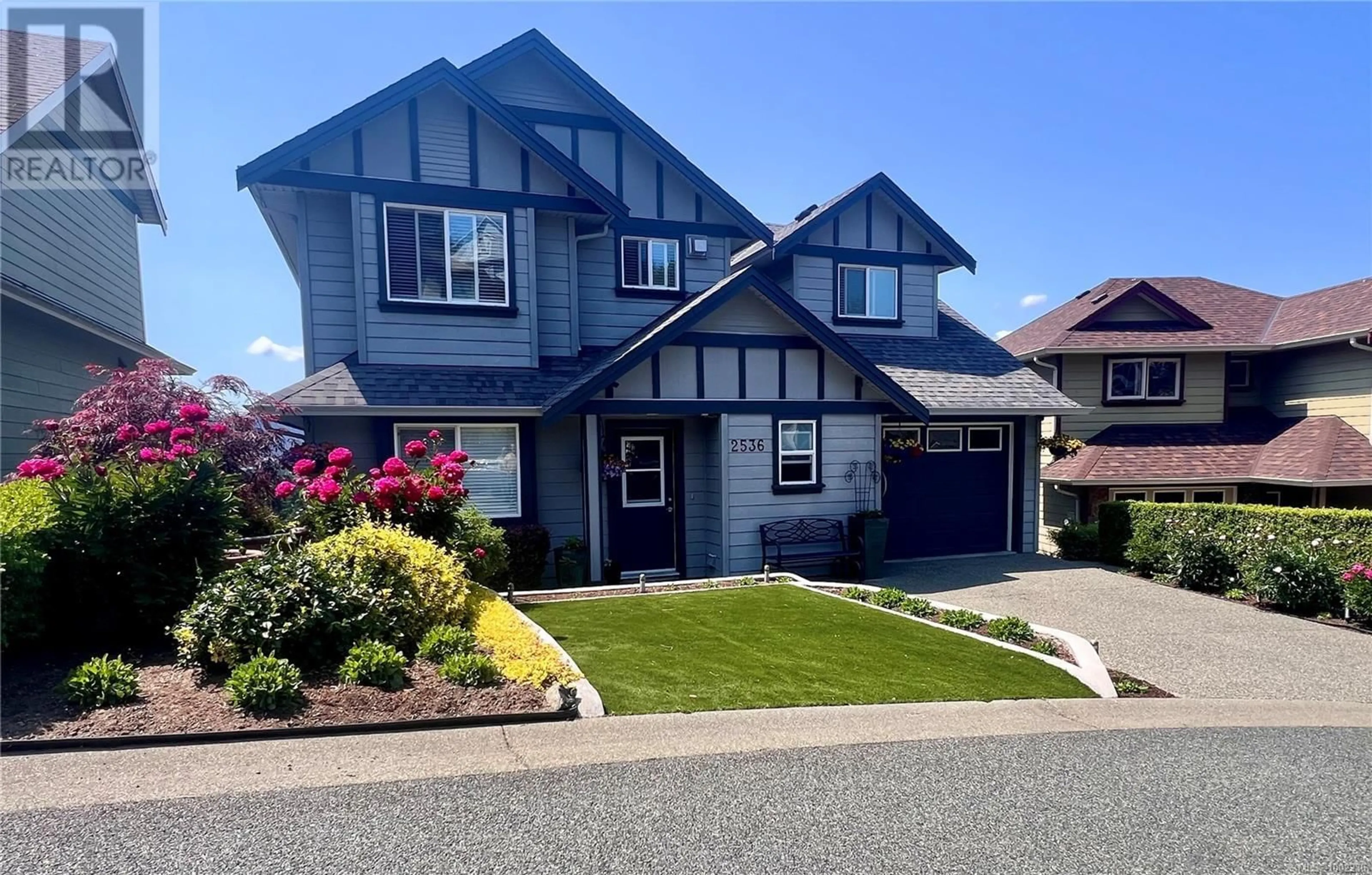 Home with vinyl exterior material, street for 2536 LEGACY RIDGE, Langford British Columbia V9B0A1