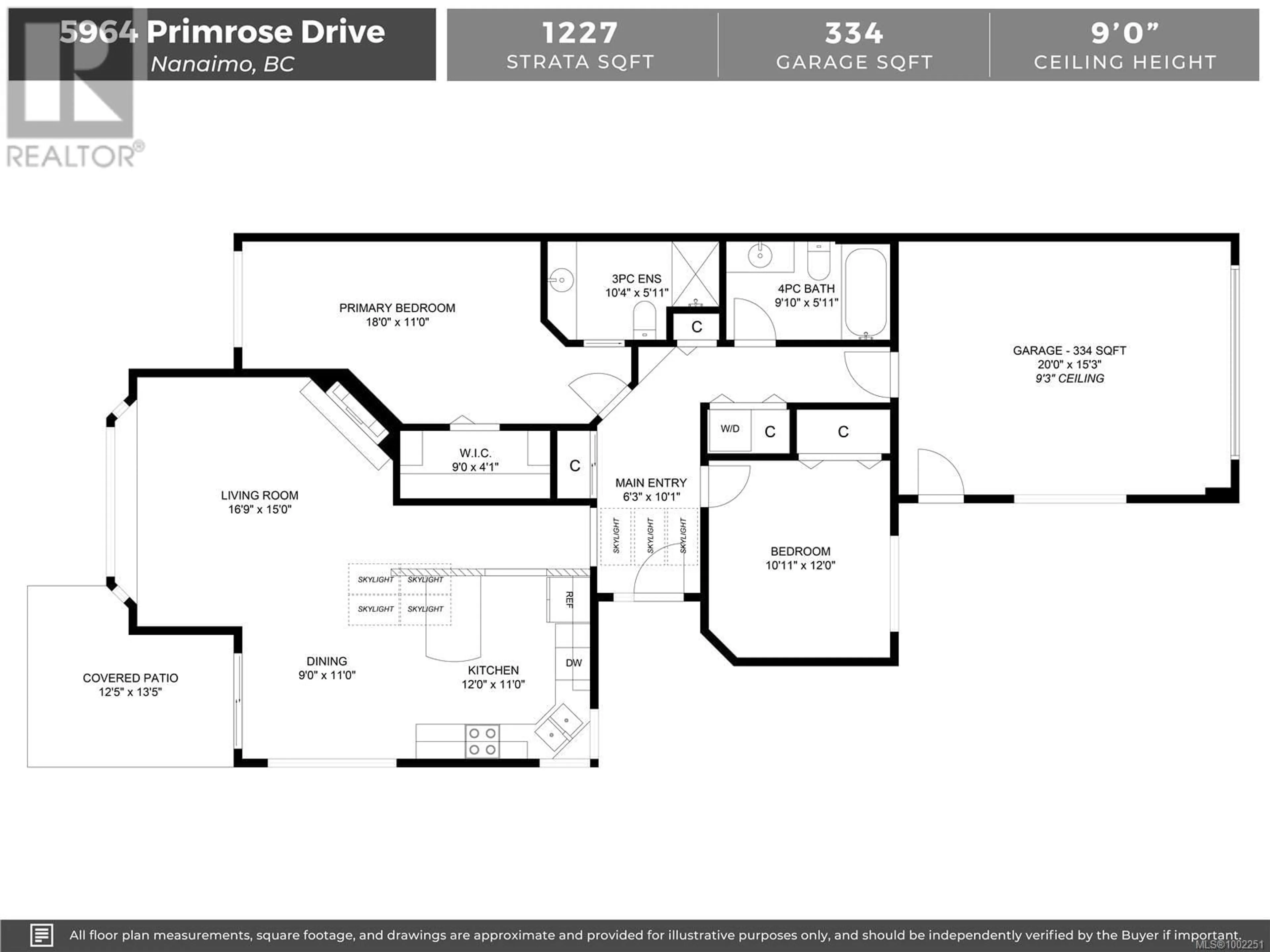 Floor plan for 5964 PRIMROSE DRIVE, Nanaimo British Columbia V9T6B8