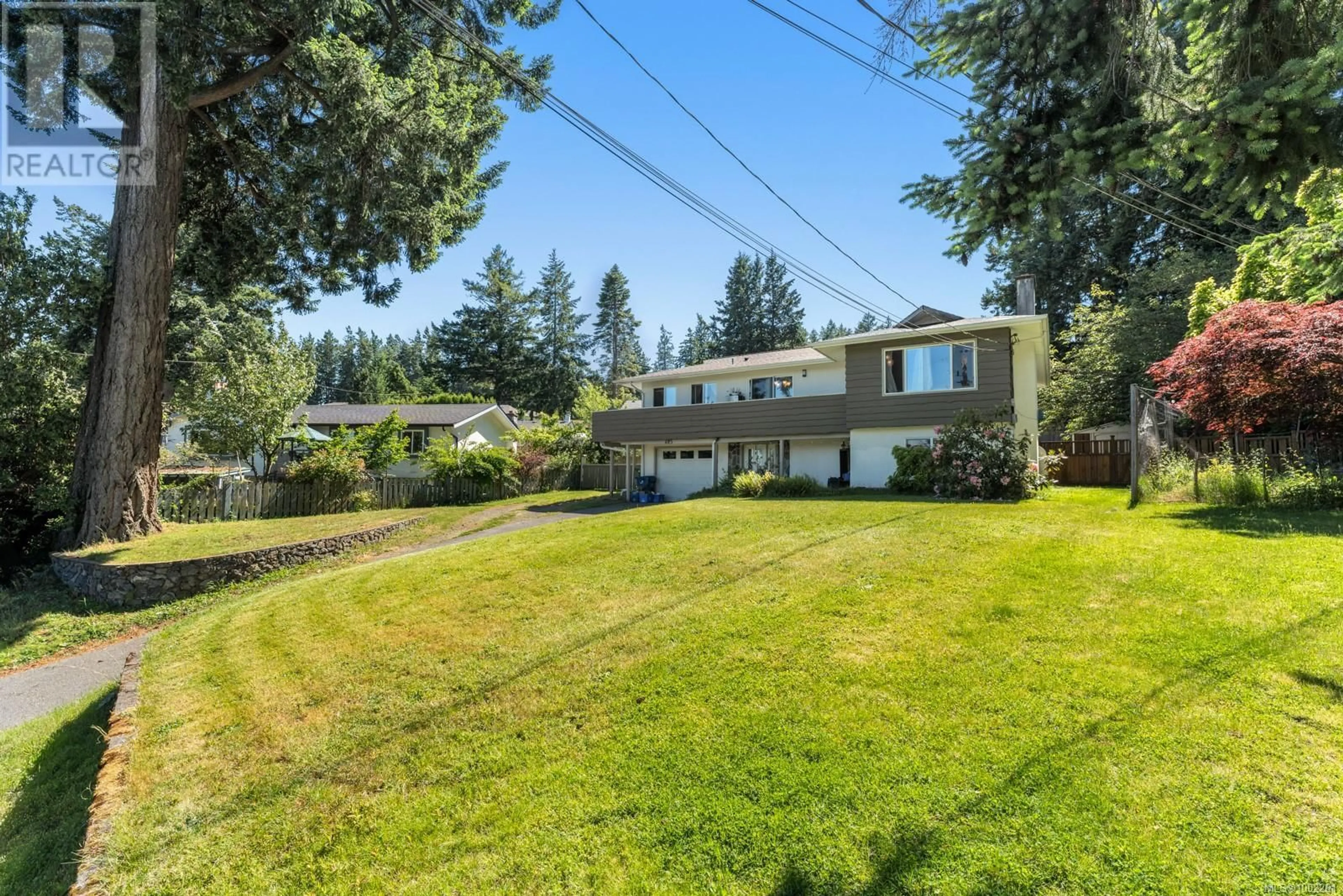 A pic from outside/outdoor area/front of a property/back of a property/a pic from drone, street for 405 TAMARACK ROAD, Colwood British Columbia V9B2R4