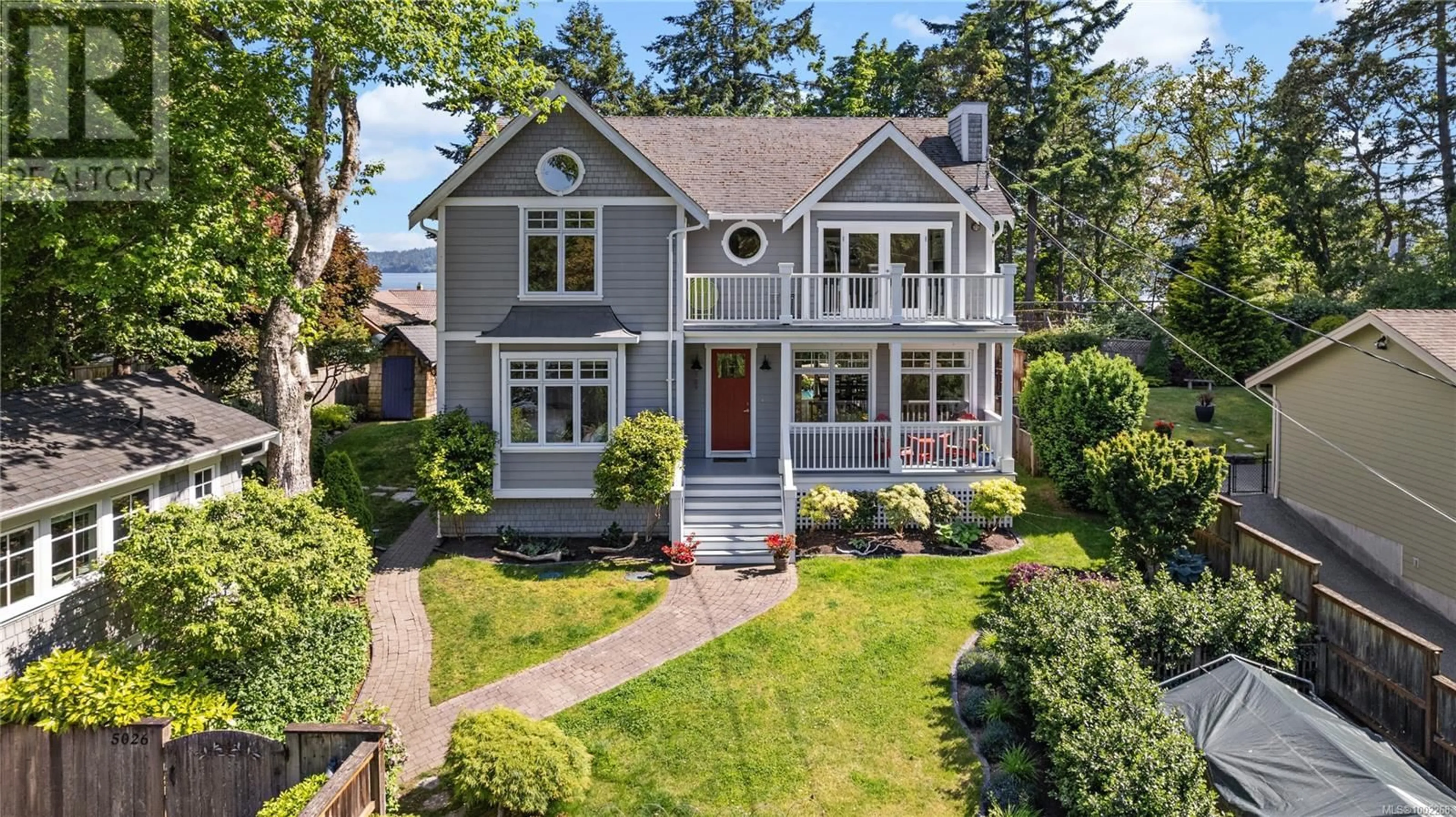 Home with brick exterior material, street for 5026 GENOA BAY ROAD, Duncan British Columbia V9L5Y6
