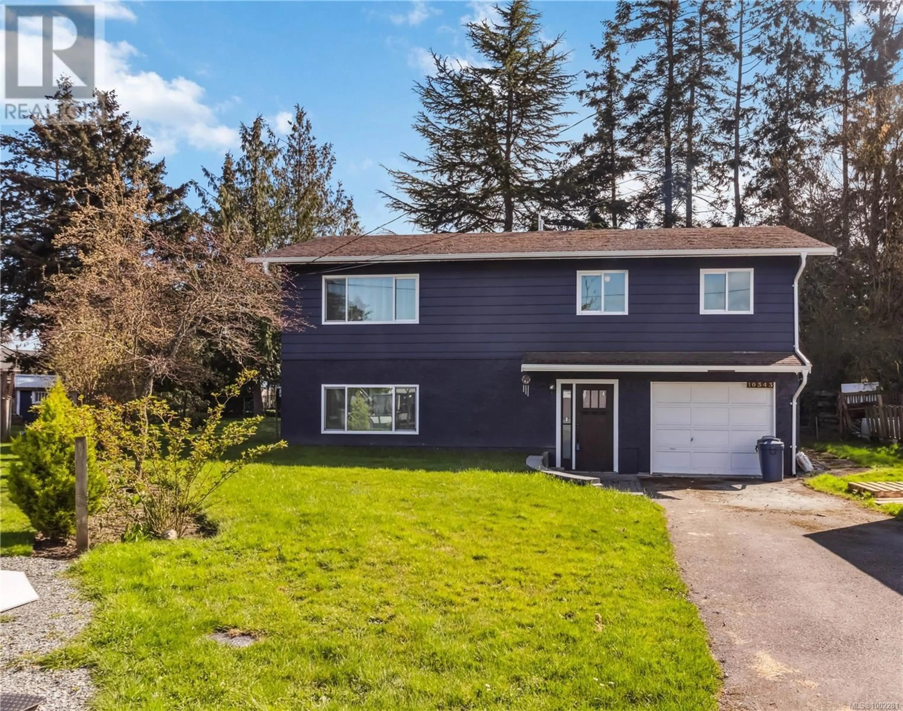 Home with vinyl exterior material, street for 10343 PATRICIA PLACE, Sidney British Columbia V8L3J5