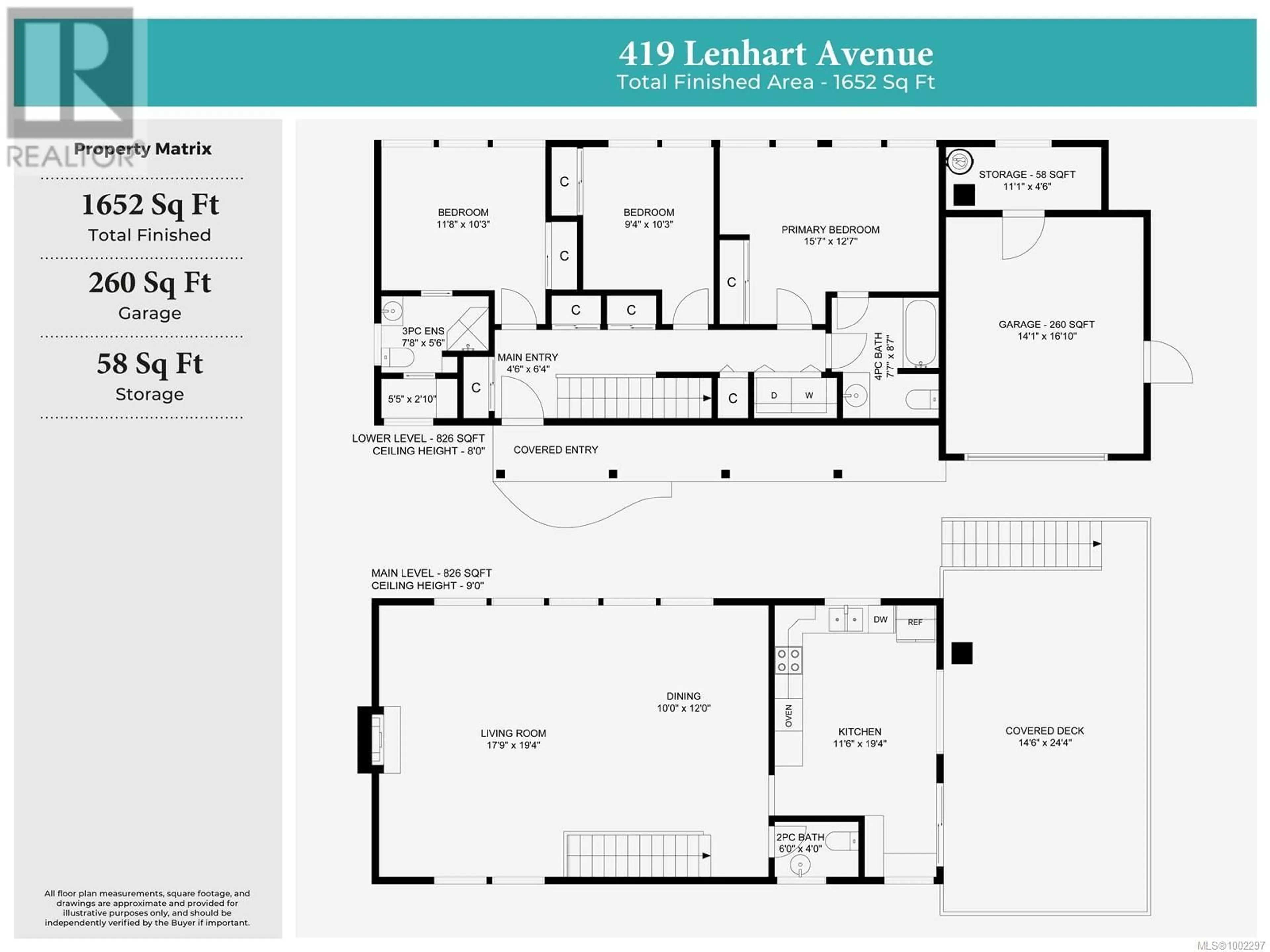 Floor plan for 419 LENHART AVENUE, Nanaimo British Columbia V9S4X4