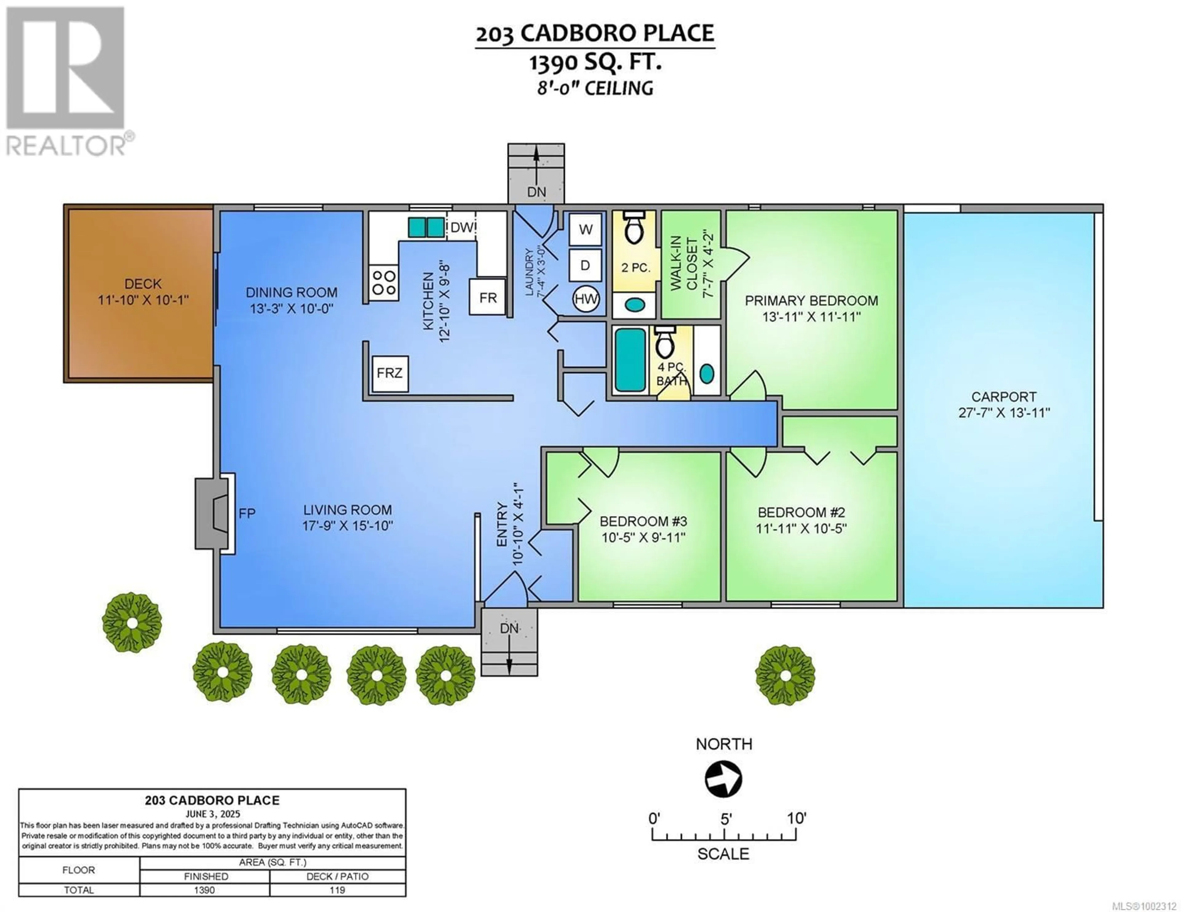 Floor plan for 203 CADBORO PLACE, Nanaimo British Columbia V9R6J3