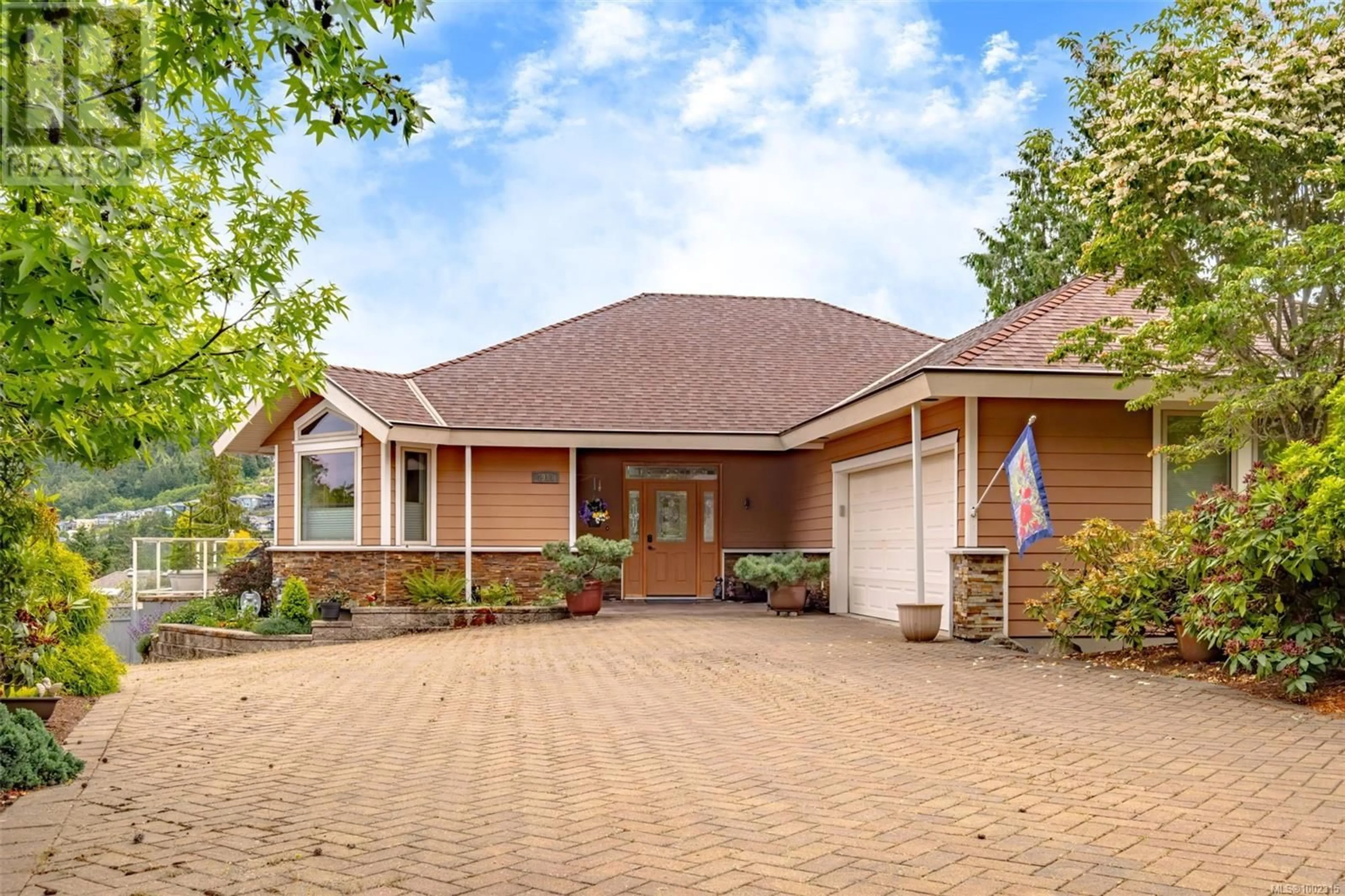Home with brick exterior material, street for 4911 DENFORD PLACE, Nanaimo British Columbia V9V1R3
