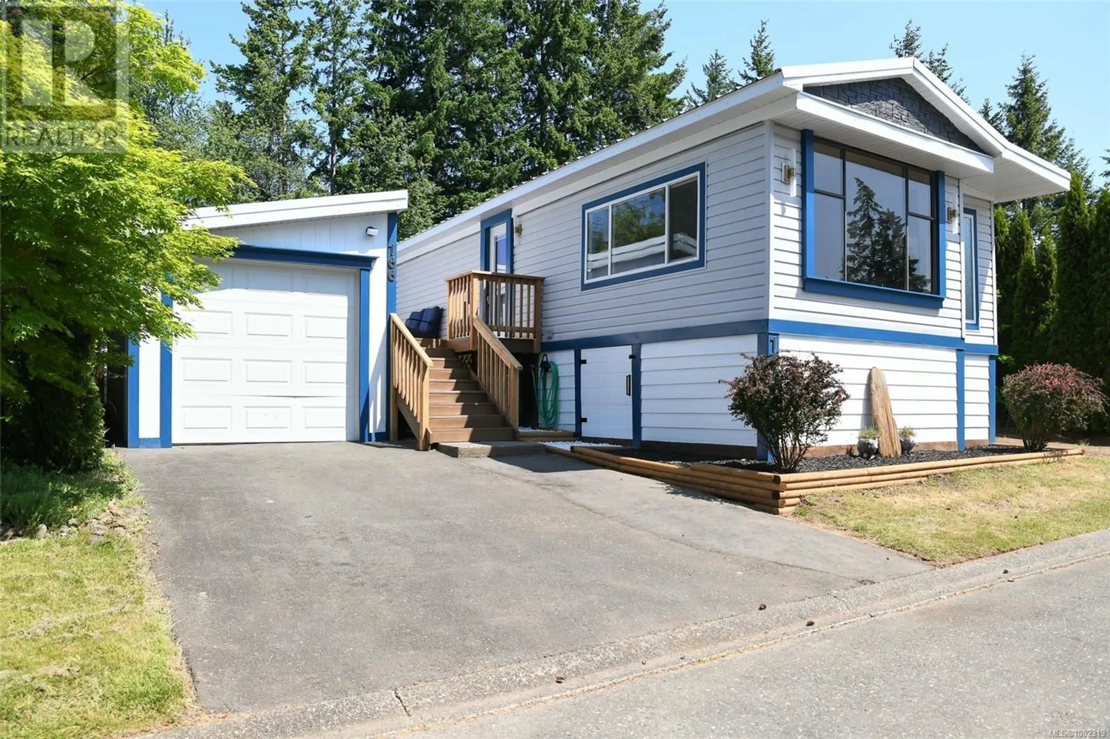 Home with vinyl exterior material, street for 166 - 1160 SHELLBOURNE BOULEVARD, Campbell River British Columbia V9W5G5