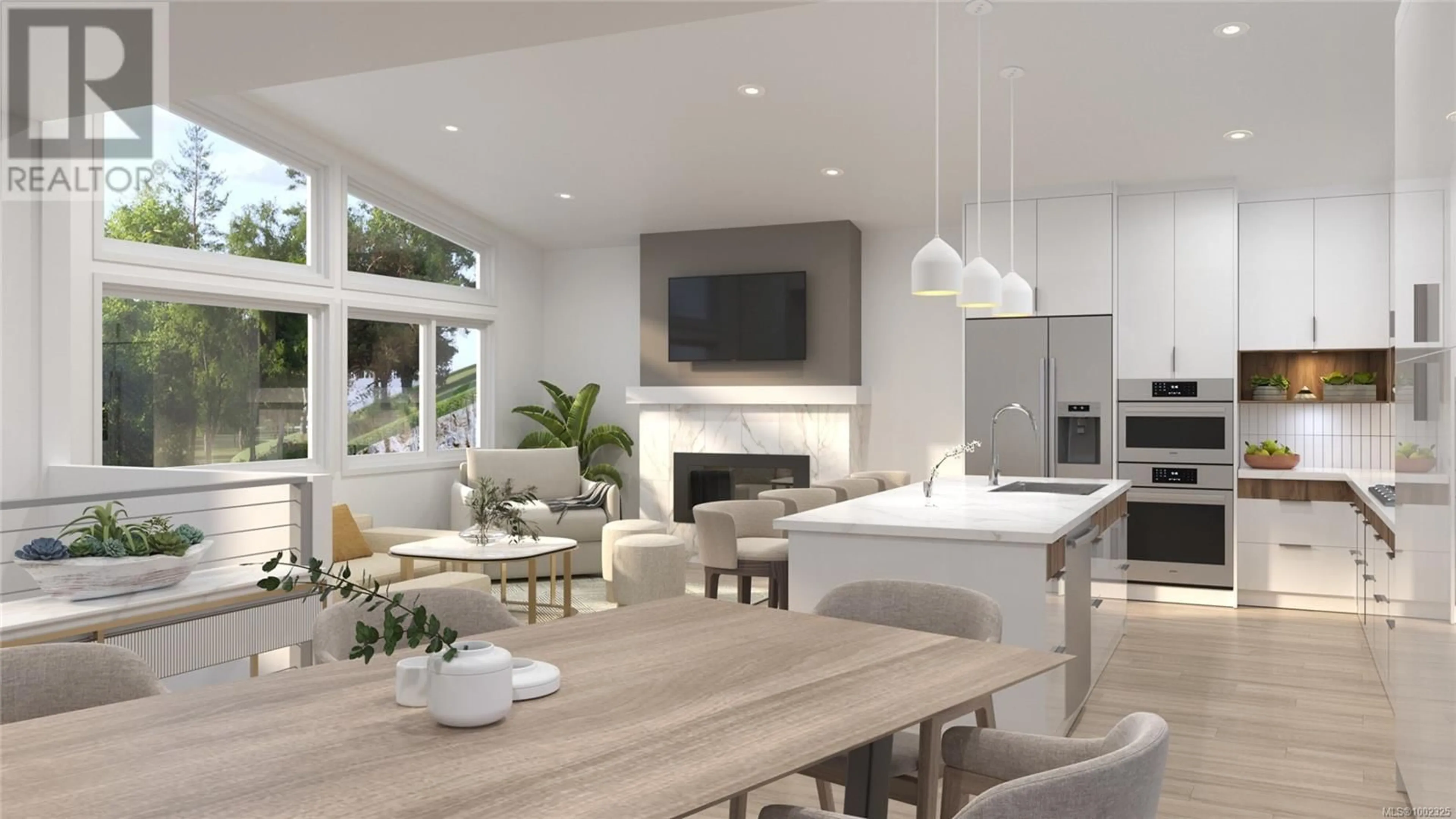 Open concept kitchen, wood/laminate floor for 769 BOULDER PLACE, Langford British Columbia V9C0S3