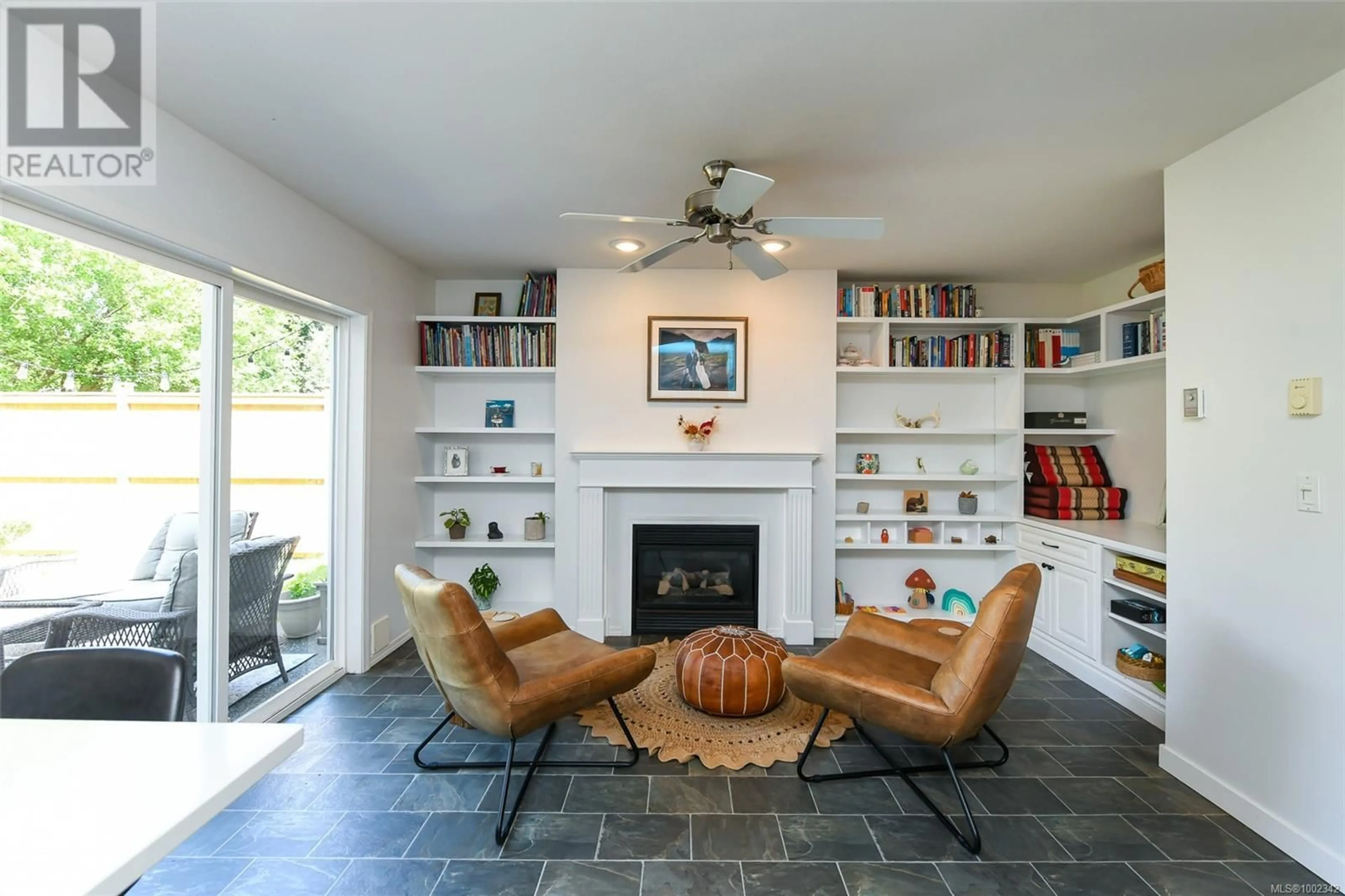 Living room with furniture, ceramic/tile floor for 1296 BECKTON DRIVE, Comox British Columbia V9M4G9