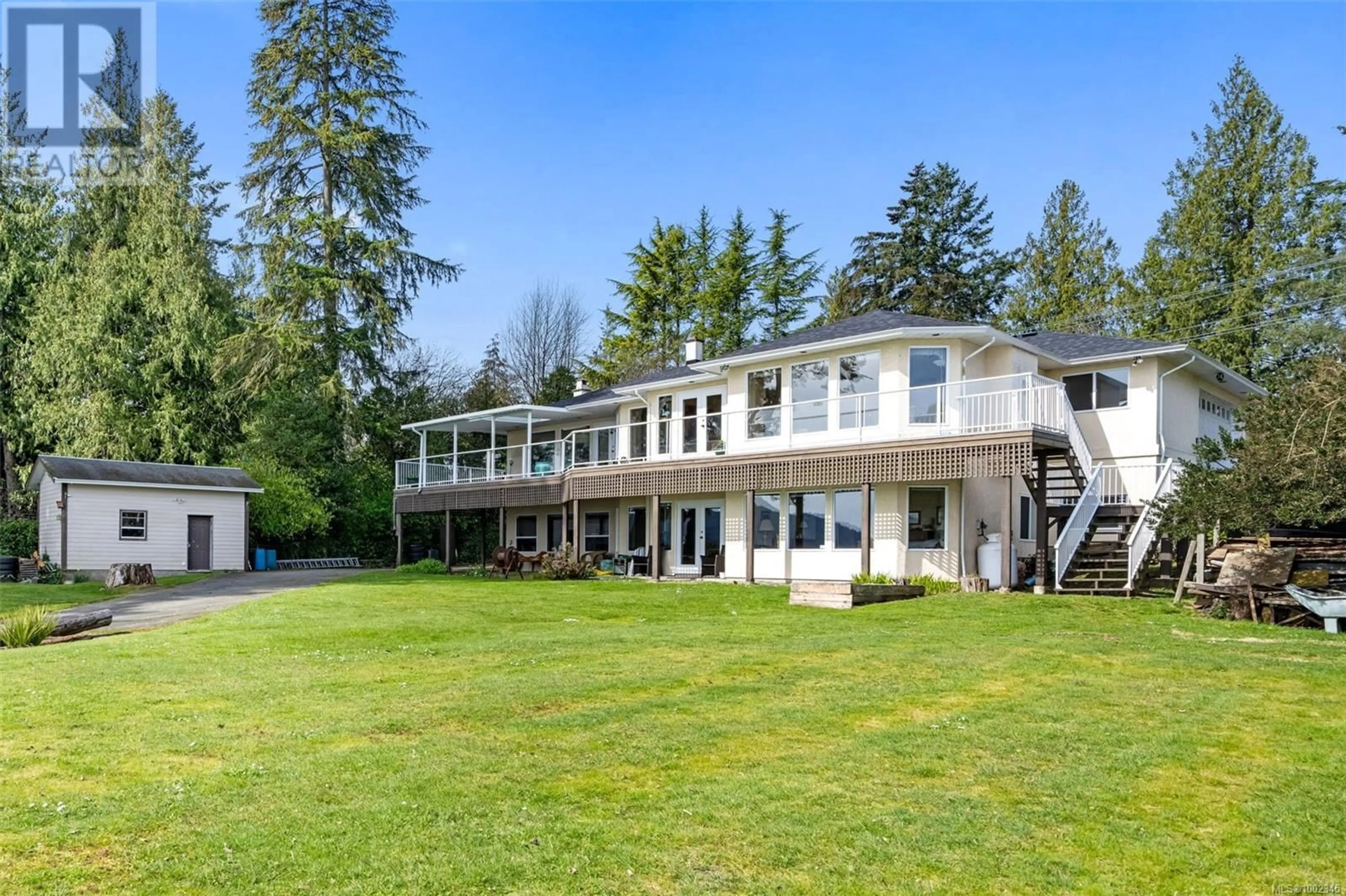A pic from outside/outdoor area/front of a property/back of a property/a pic from drone, unknown for 5991 SOOKE ROAD, Sooke British Columbia V0S1N0