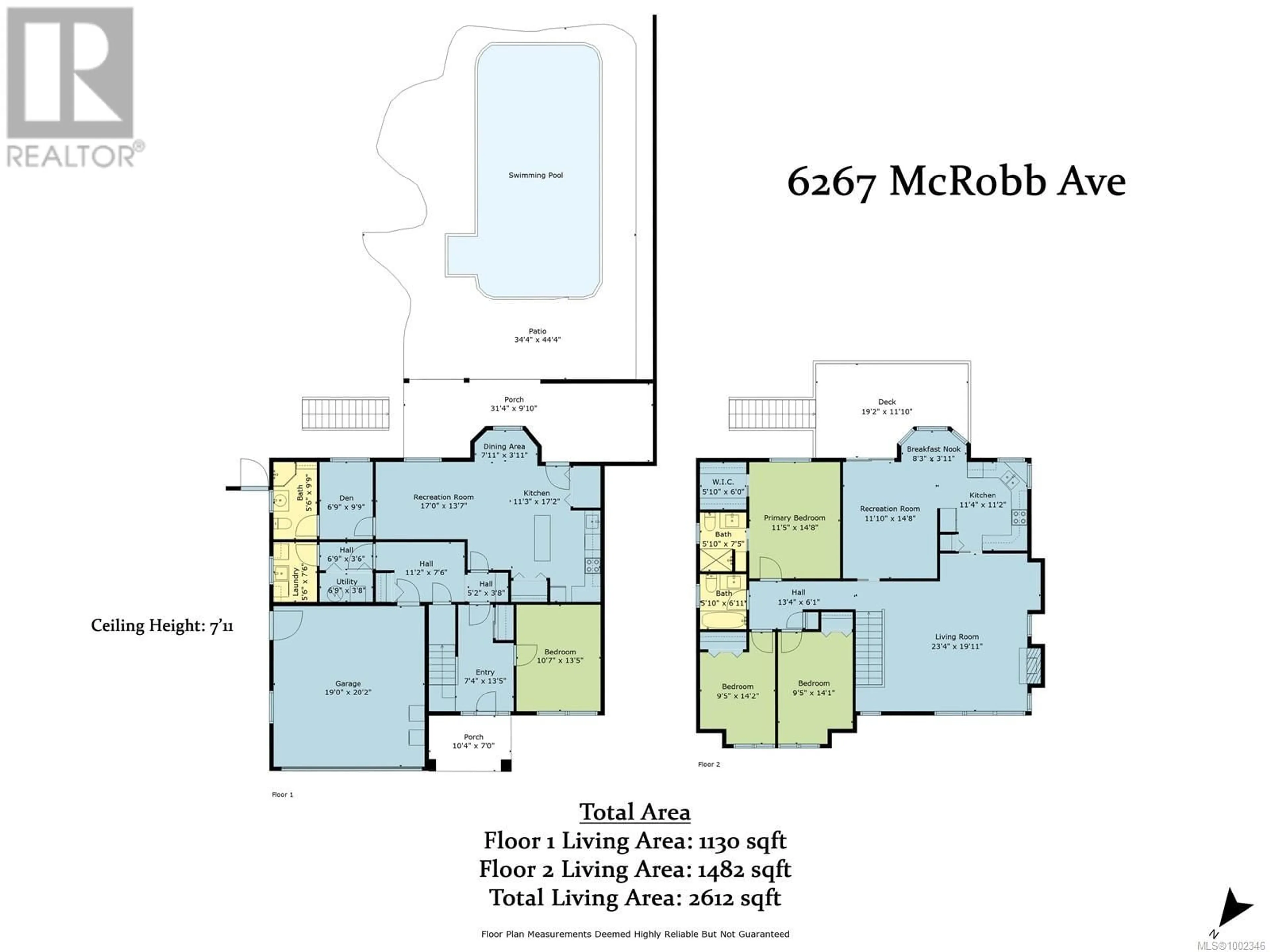 Floor plan for 6267 MCROBB AVENUE, Nanaimo British Columbia V9V1M4