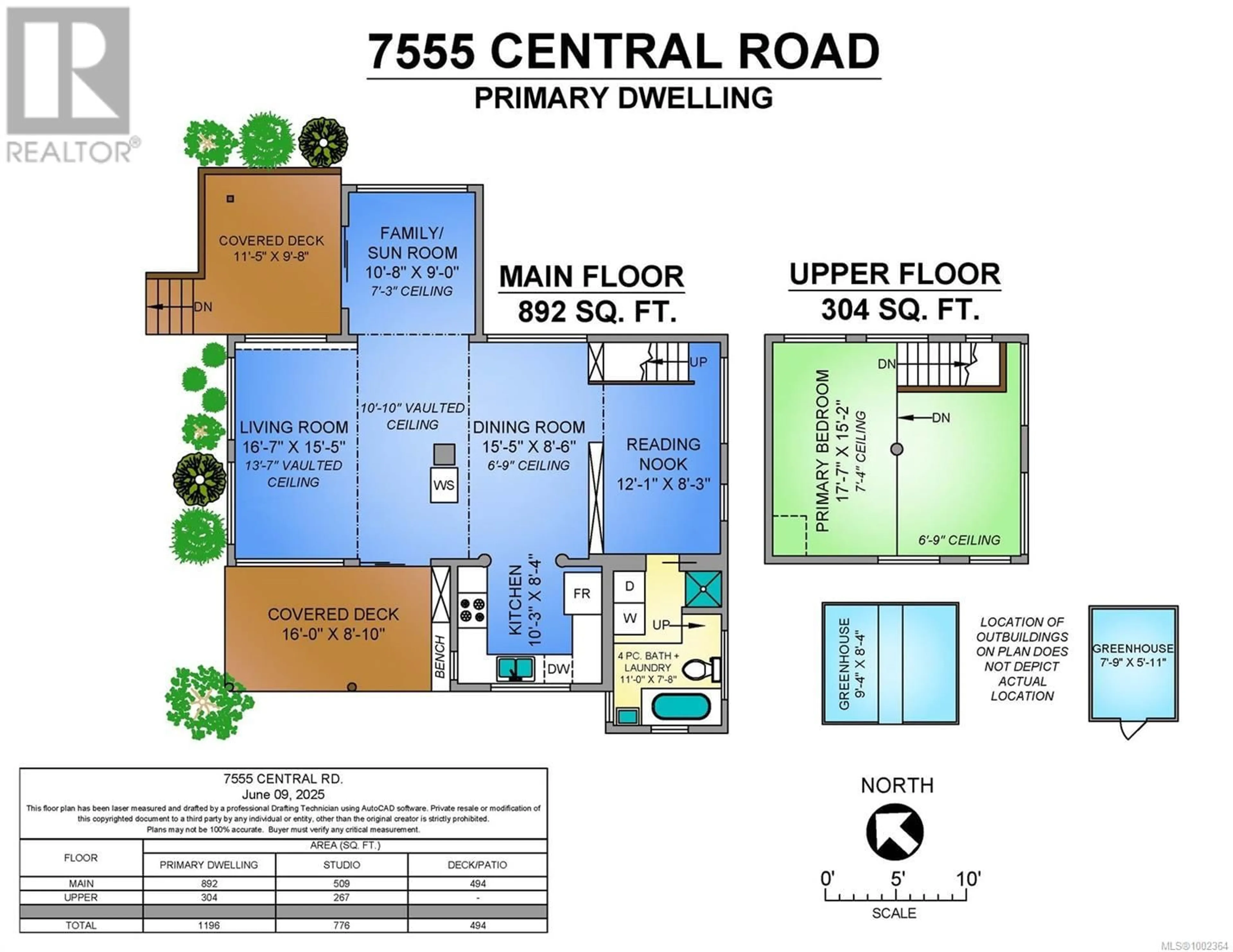 Floor plan for 7555 CENTRAL ROAD, Hornby Island British Columbia V0R1Z0