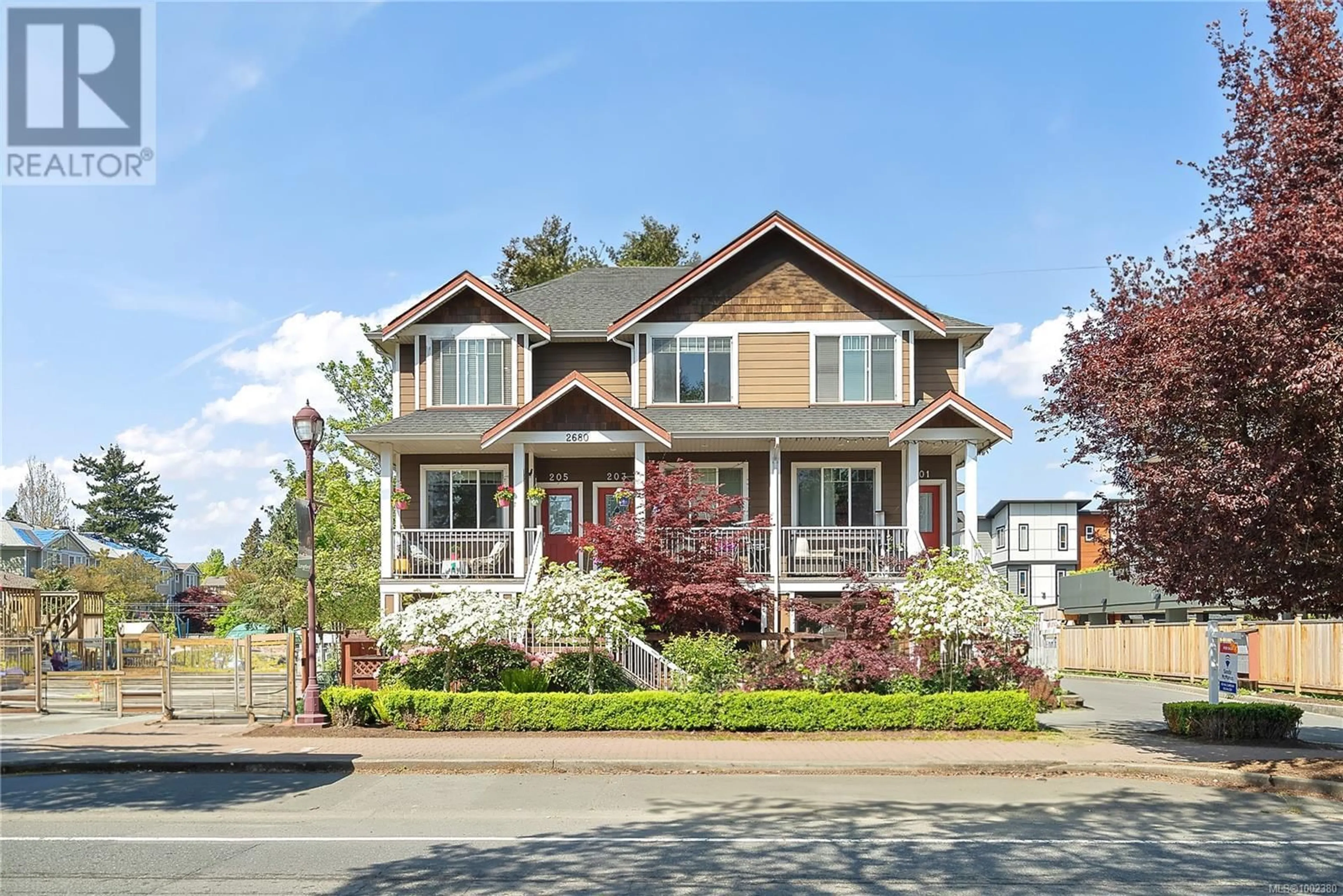 Home with vinyl exterior material, street for 205 - 2680 PEATT ROAD, Langford British Columbia V9B3V1