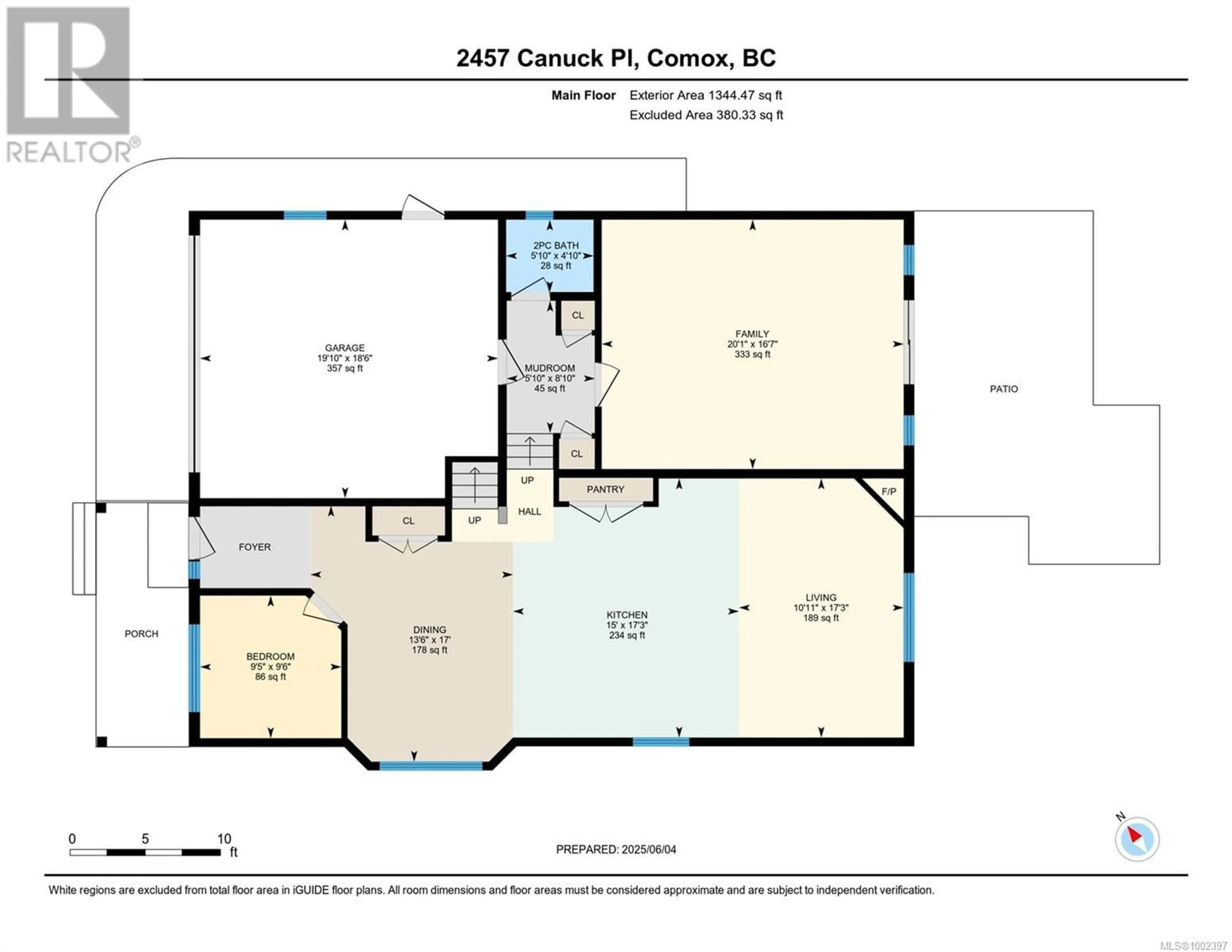 Floor plan for 2457 CANUCK PLACE, Comox British Columbia V9M0A2