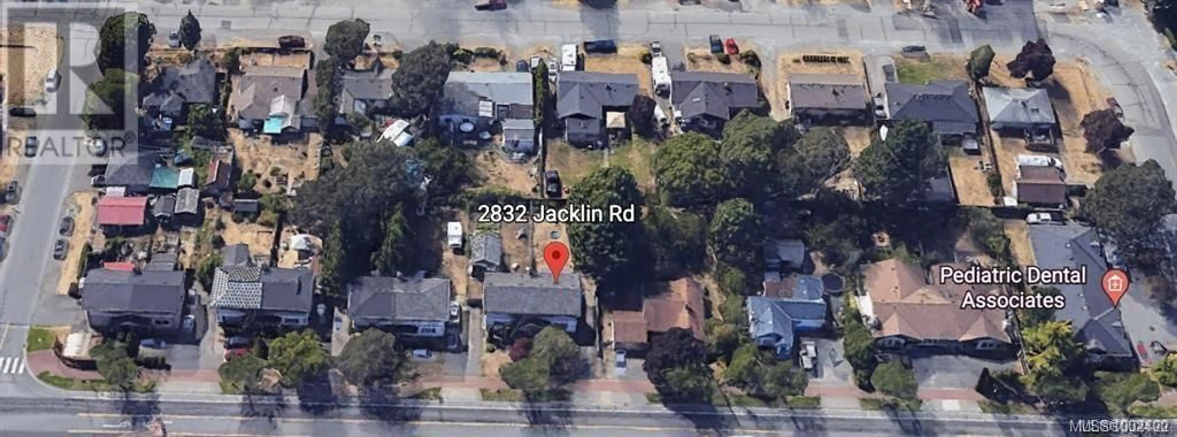 A pic from outside/outdoor area/front of a property/back of a property/a pic from drone, street for 2832 JACKLIN ROAD, Langford British Columbia V9B3X9