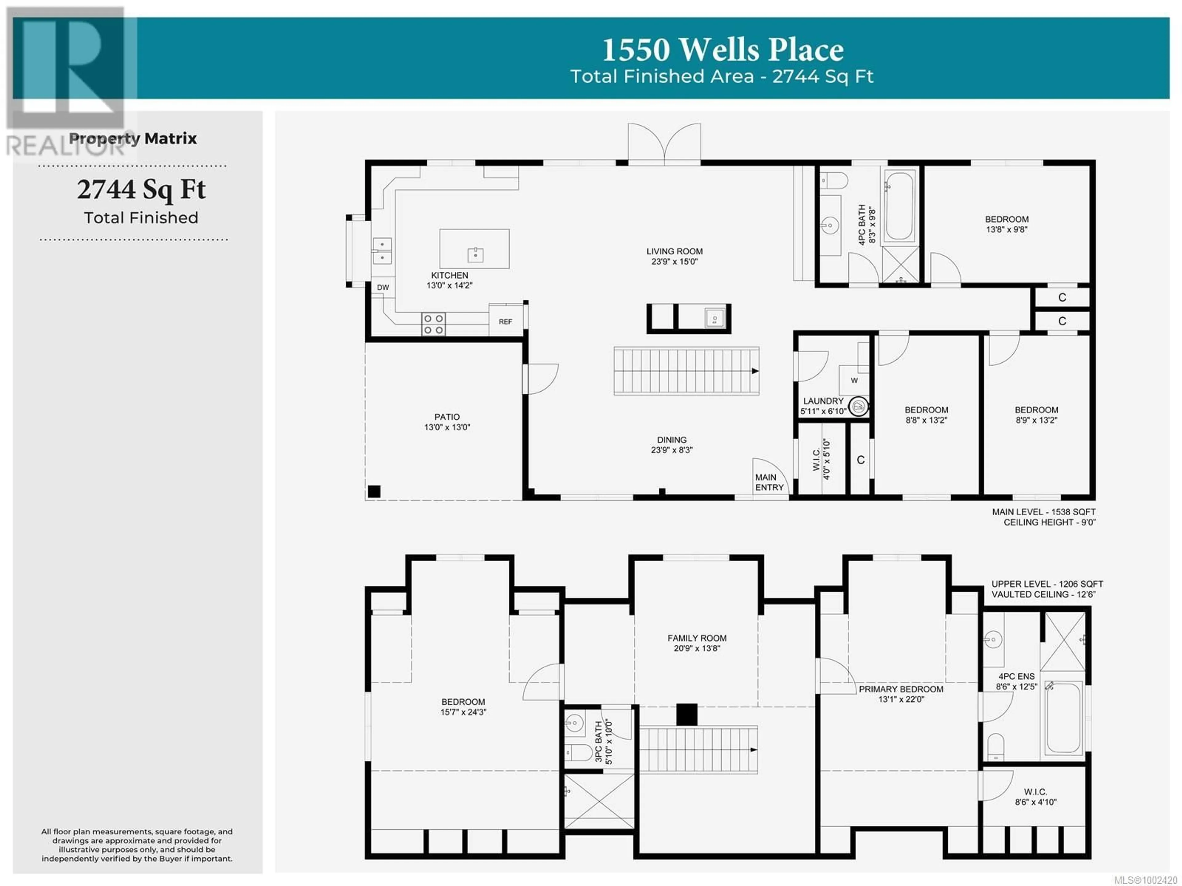 Floor plan for 1550 WELLS PLACE, Errington British Columbia V0R1V0