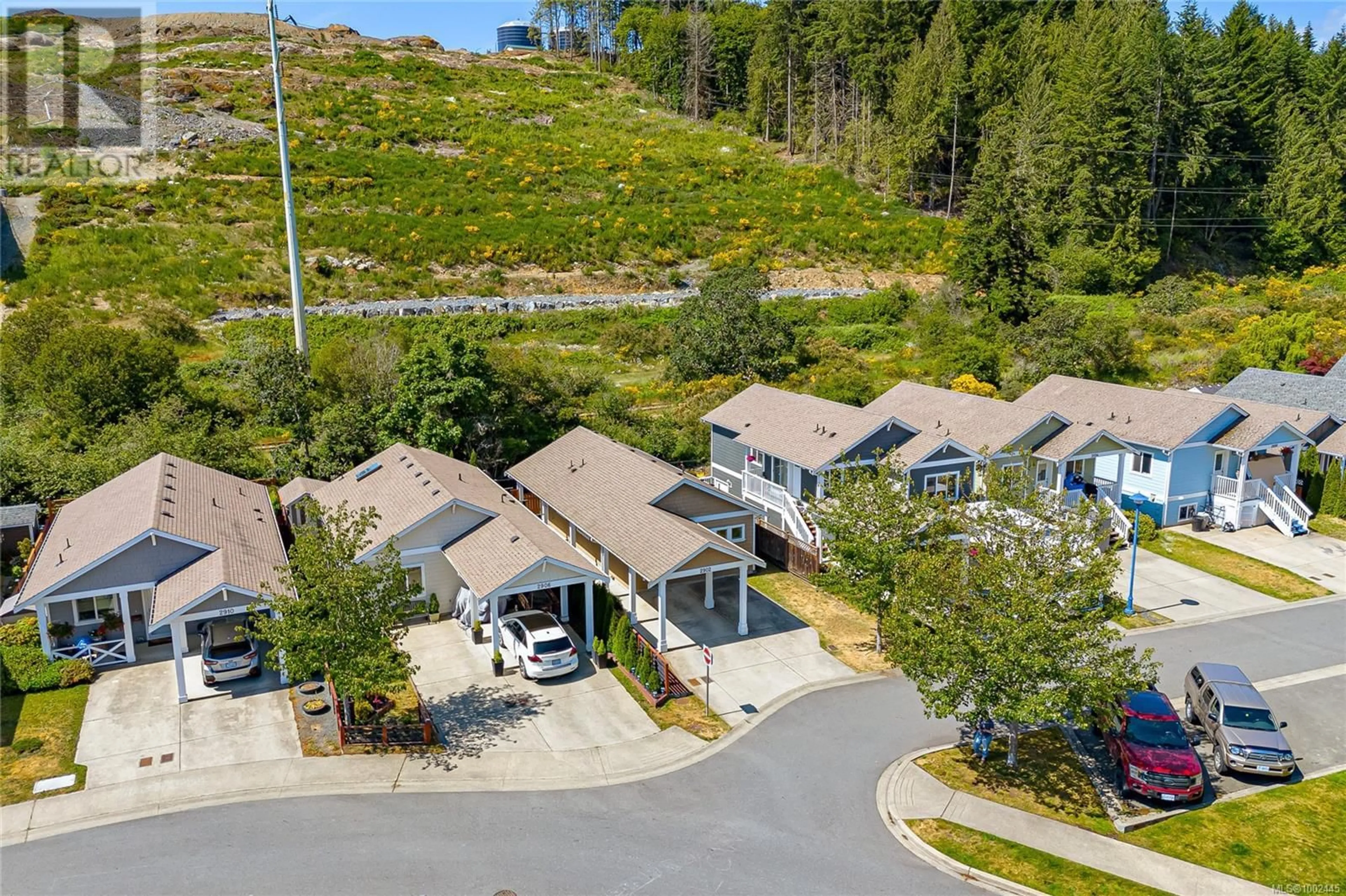A pic from outside/outdoor area/front of a property/back of a property/a pic from drone, mountain view for 2902 GOLDEN SPIKE PLACE, Langford British Columbia V9B0K6