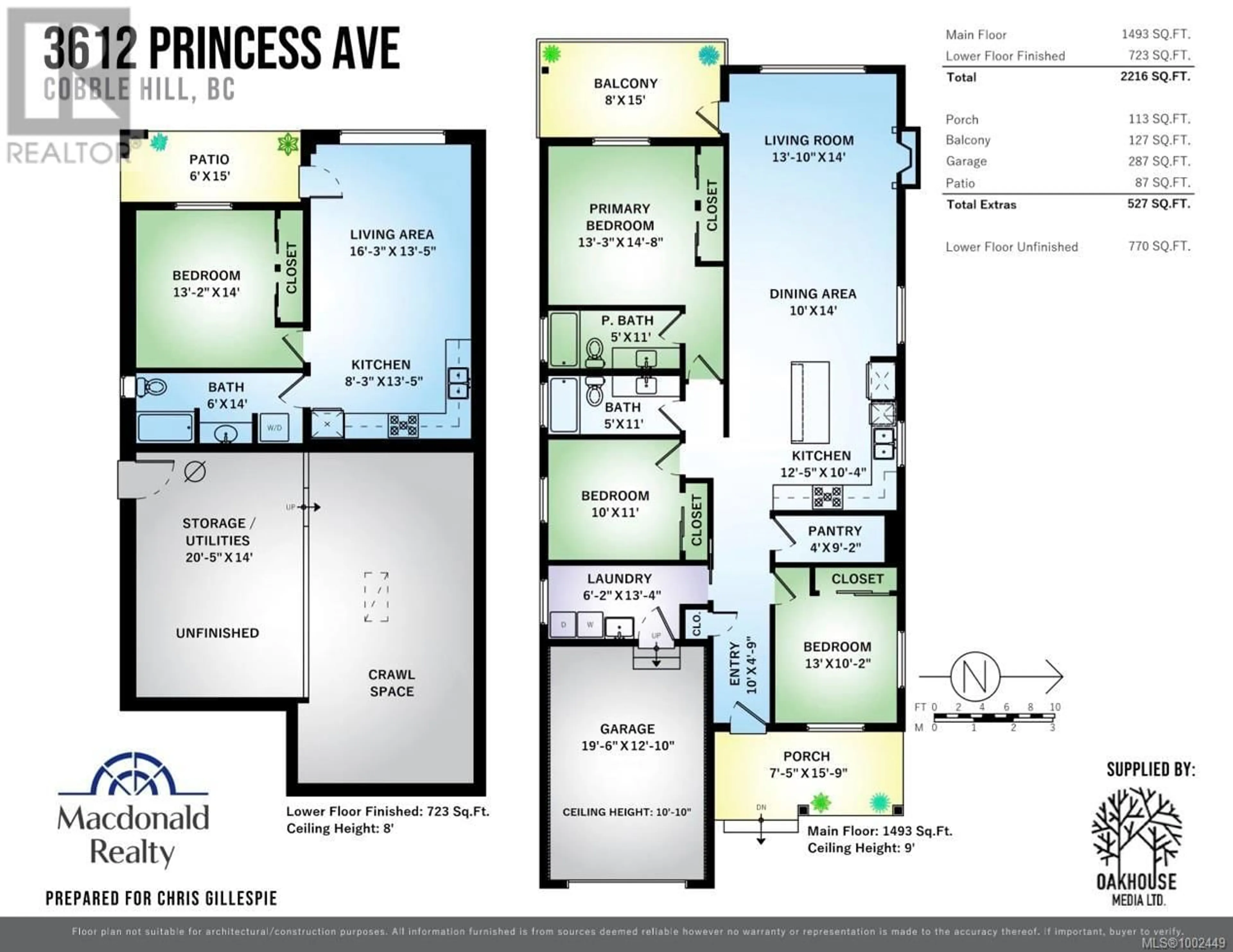 Floor plan for 3612 PRINCESS AVENUE, Cobble Hill British Columbia V8H0A4