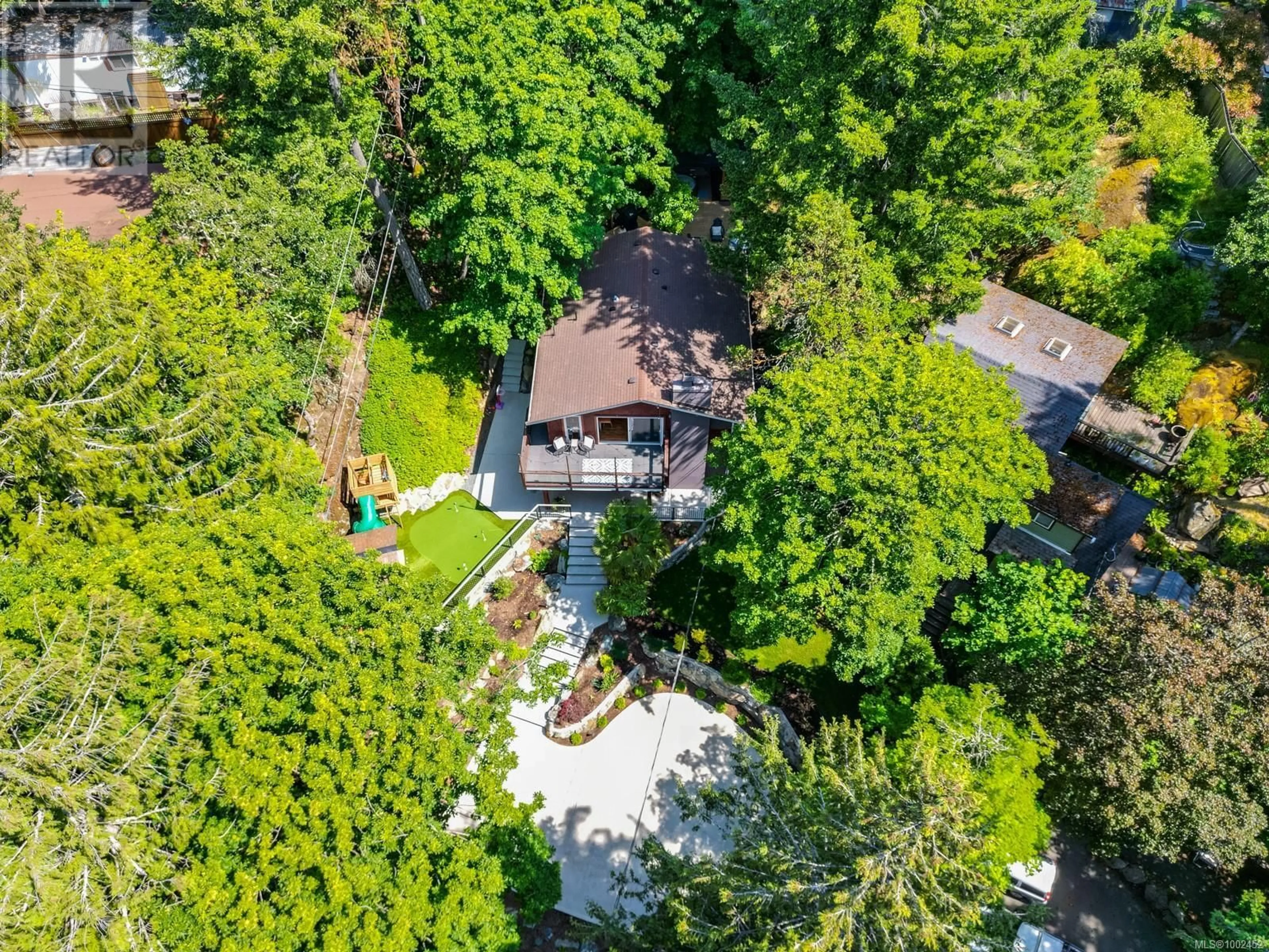 A pic from outside/outdoor area/front of a property/back of a property/a pic from drone, unknown for 2503 FLORENCE LAKE ROAD, Langford British Columbia V9B4H3